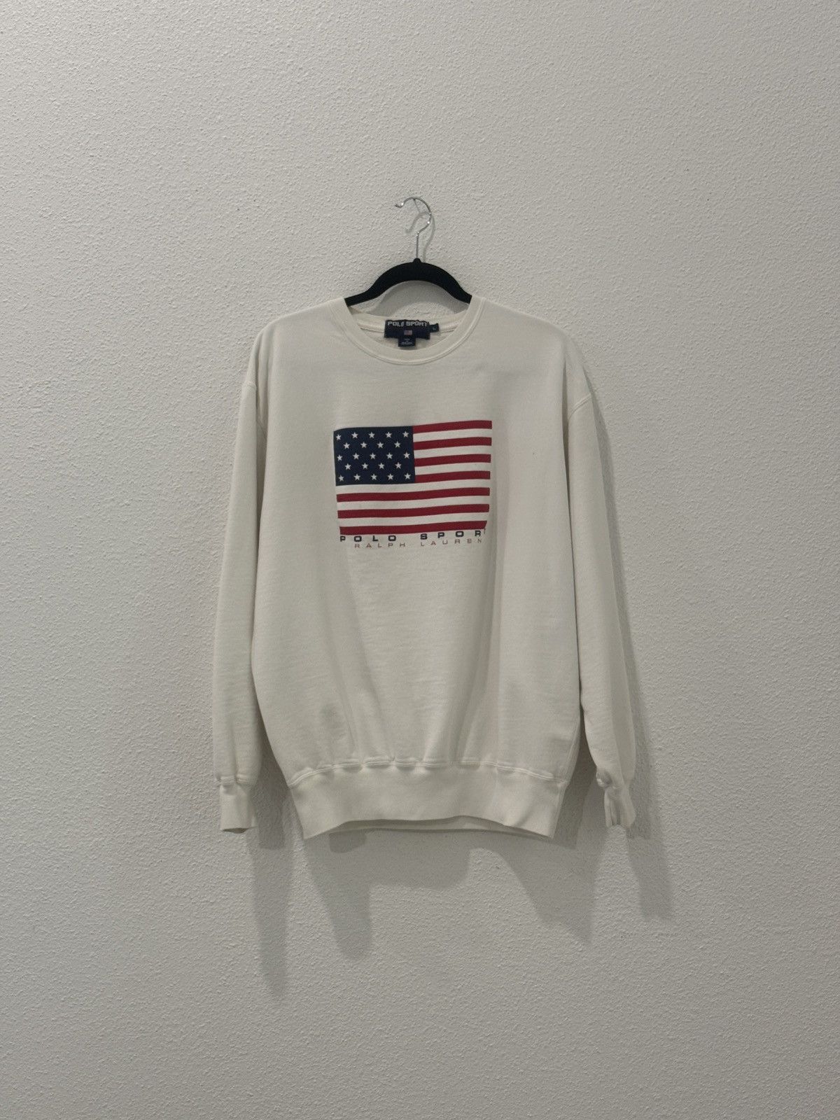 Polo Ralph Lauren Vintage 90s Polo Sport Ralph Lauren Crewneck USA Flag Large Size US L / EU 52-54 / 3 - 1 Thumbnail