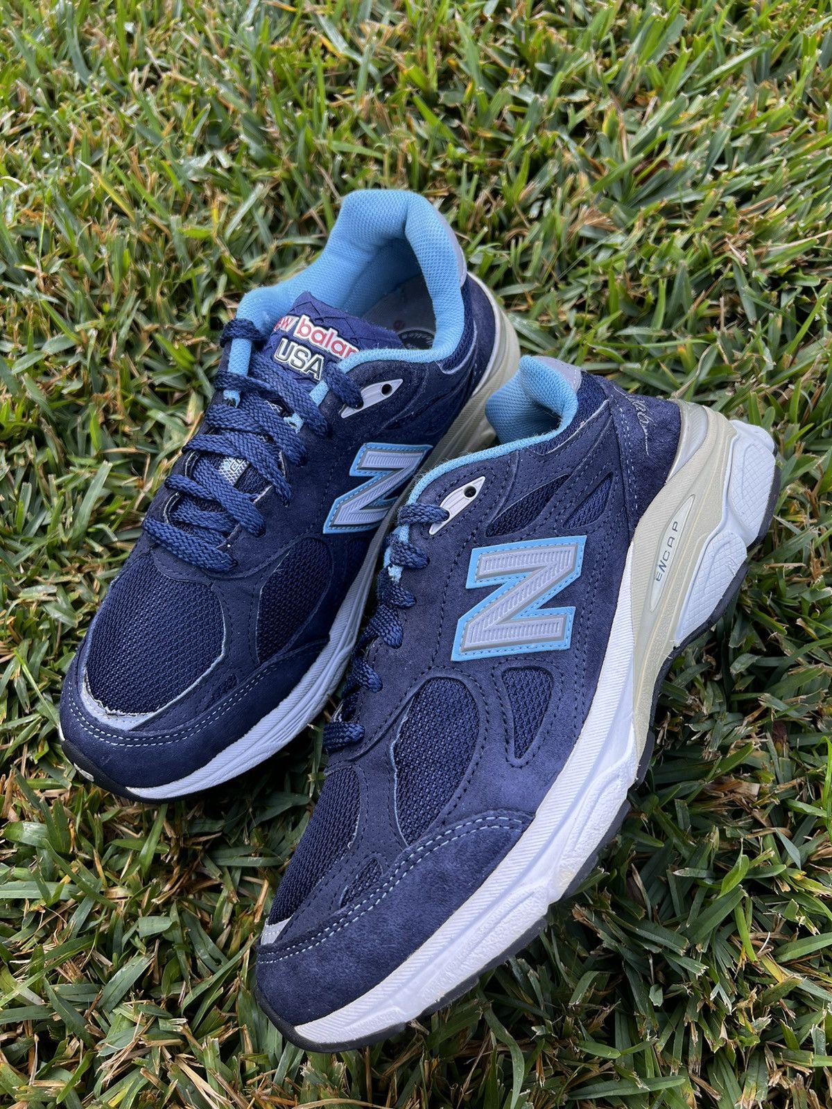 New Balance CLEAN New Balance 990v3 Made in USA size 8 Womens Navy Blue Size US 8 / IT 38 - 1 Thumbnail