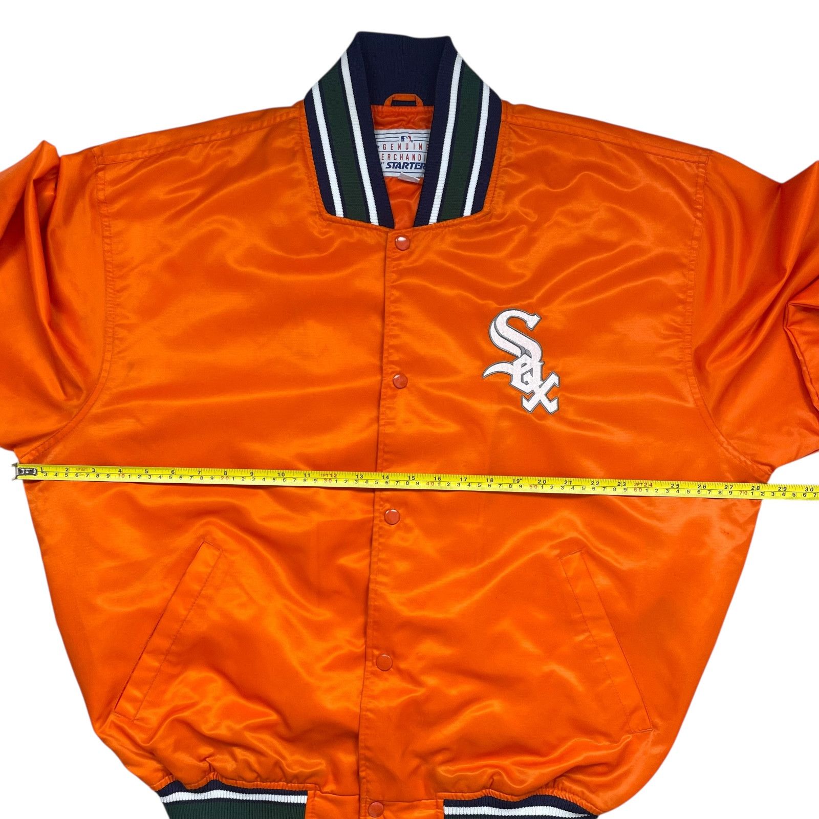 MLB RARE VTG 90s 00s CHICAGO WHITE SOX STARTER SATIN JACKET XL Size US XL / EU 56 / 4 - 13 Thumbnail