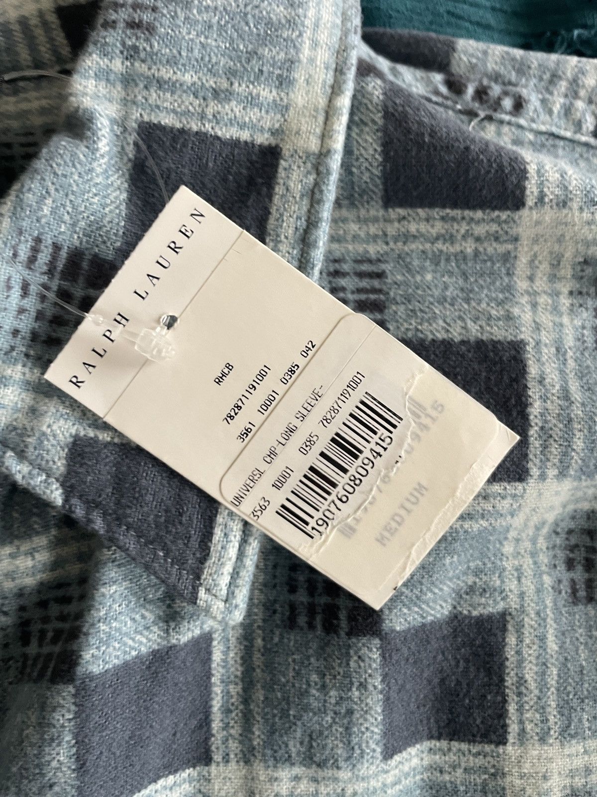 RRL Ralph Lauren Flannel Plaid button Front shirt Nwt 245.00 Size US M / EU 48-50 / 2 - 13 Thumbnail