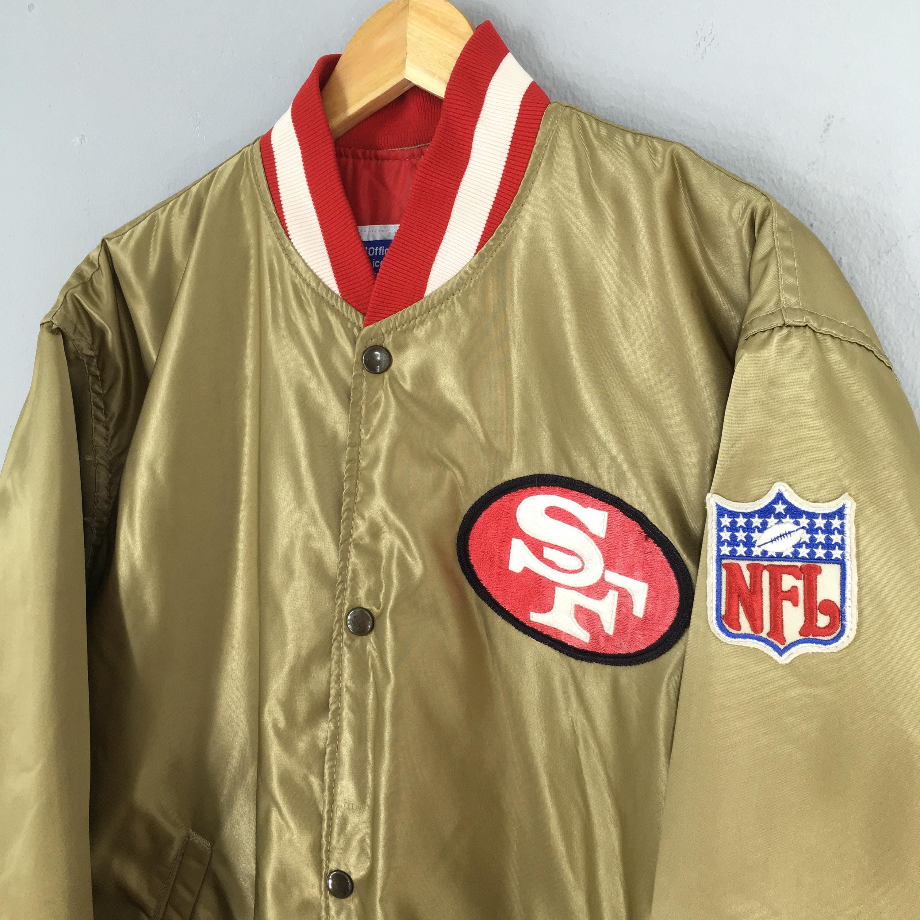 NFL Vintage San Francisco 49ers NFL Gold Satin Jacket XLarge Size US XL / EU 56 / 4 - 4 Thumbnail