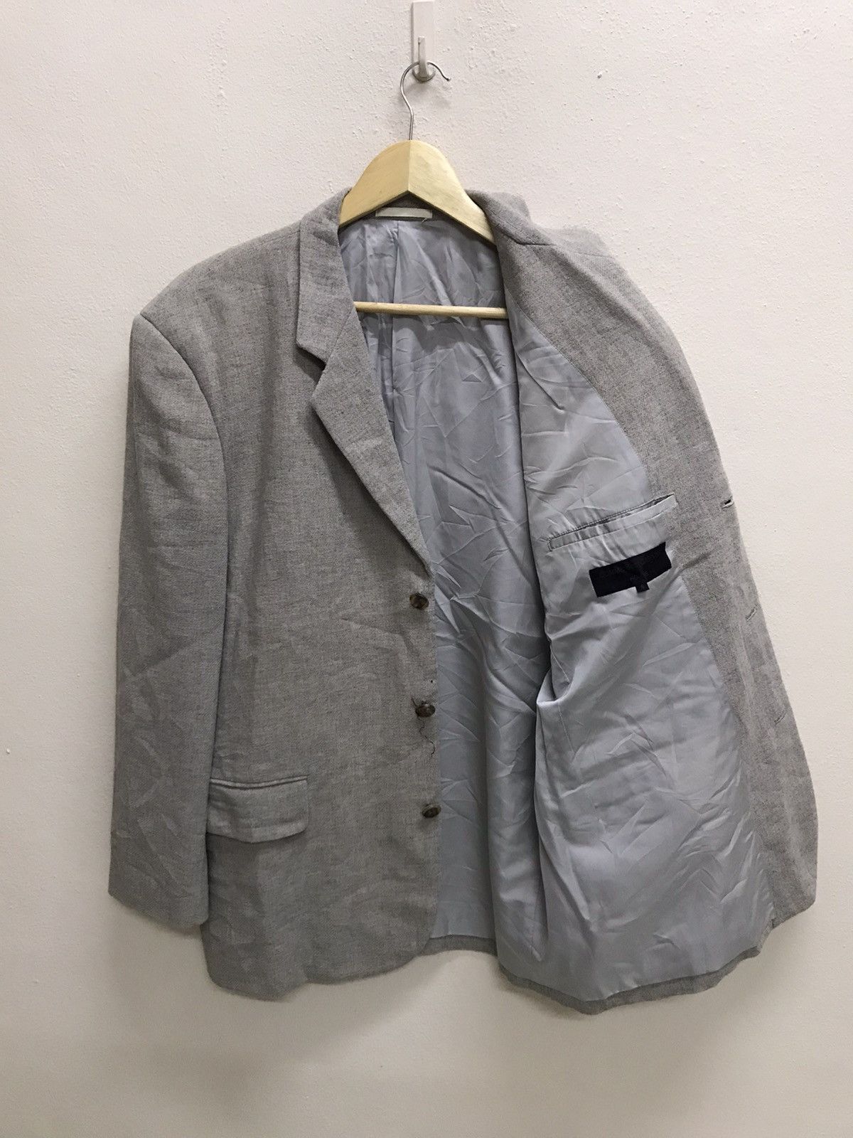 Comme des Garcons Homme Plus AD1993 Comme Des Garcons Homme Plus Wool Blazer Size 42S - 8 Thumbnail