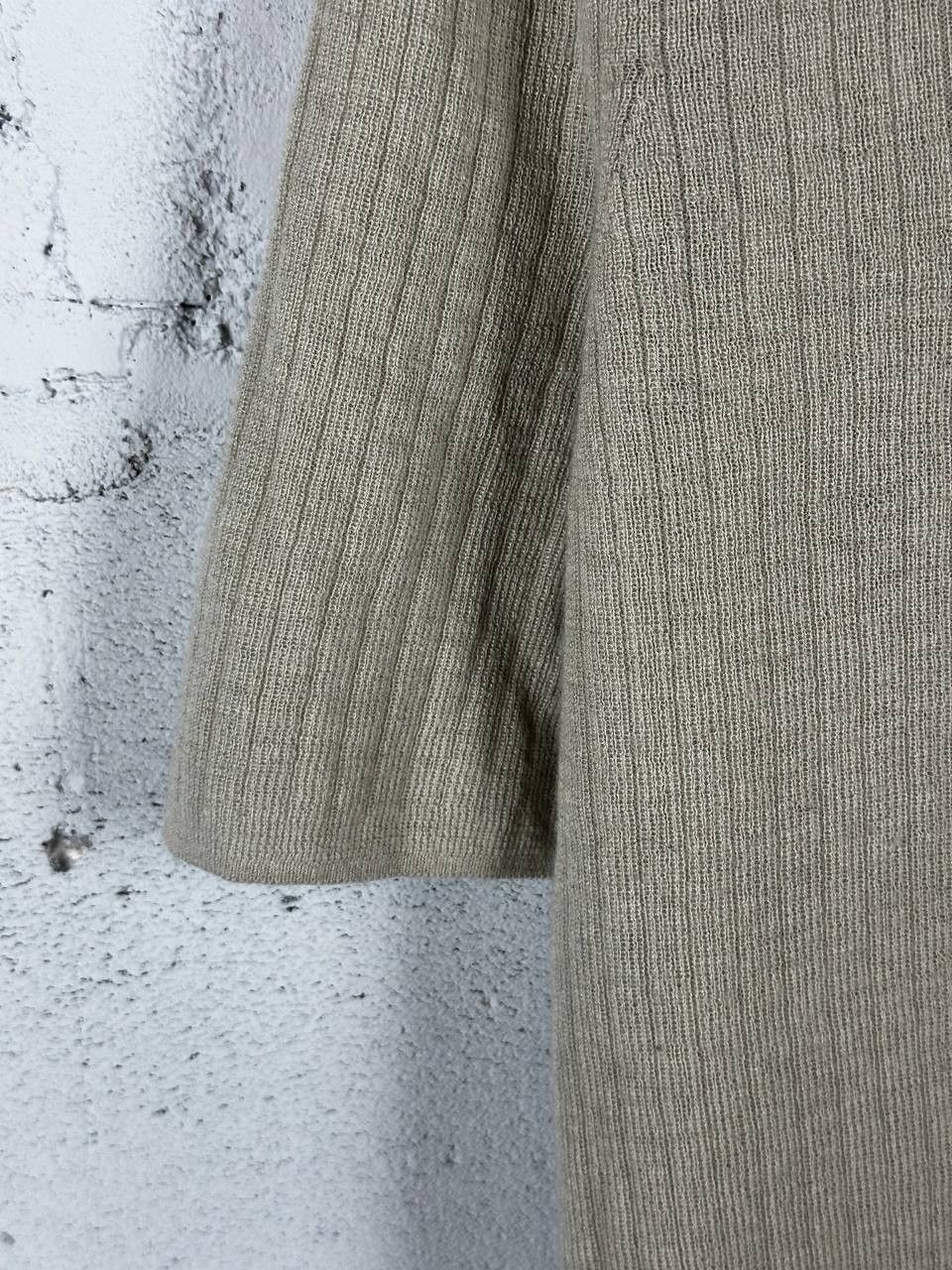 Reiss Reiss Kelly Tan Cashmere Textured Polo Zip Shirt Size L / US 10 / IT 46 - 5 Thumbnail