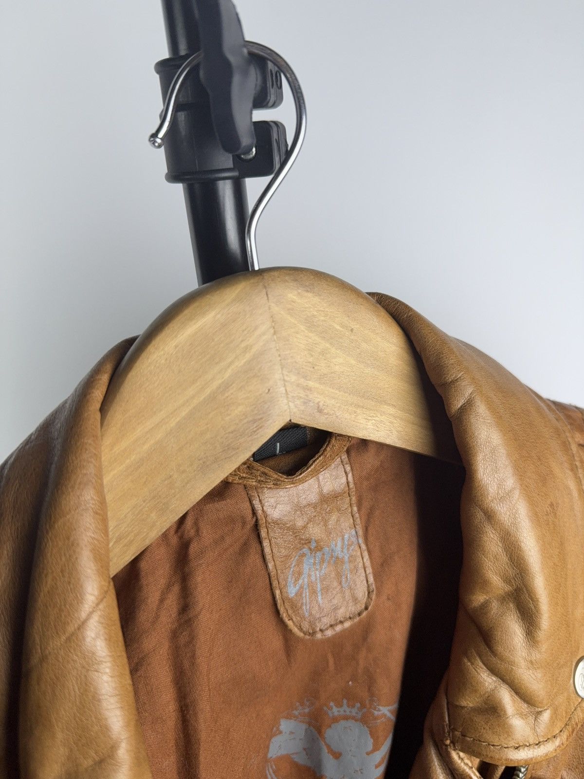 Gypsy Avant Garde 00s Y2K Gipsy Leather Moto Racing Jacket Brown L Size L / US 10 / IT 46 - 9 Thumbnail