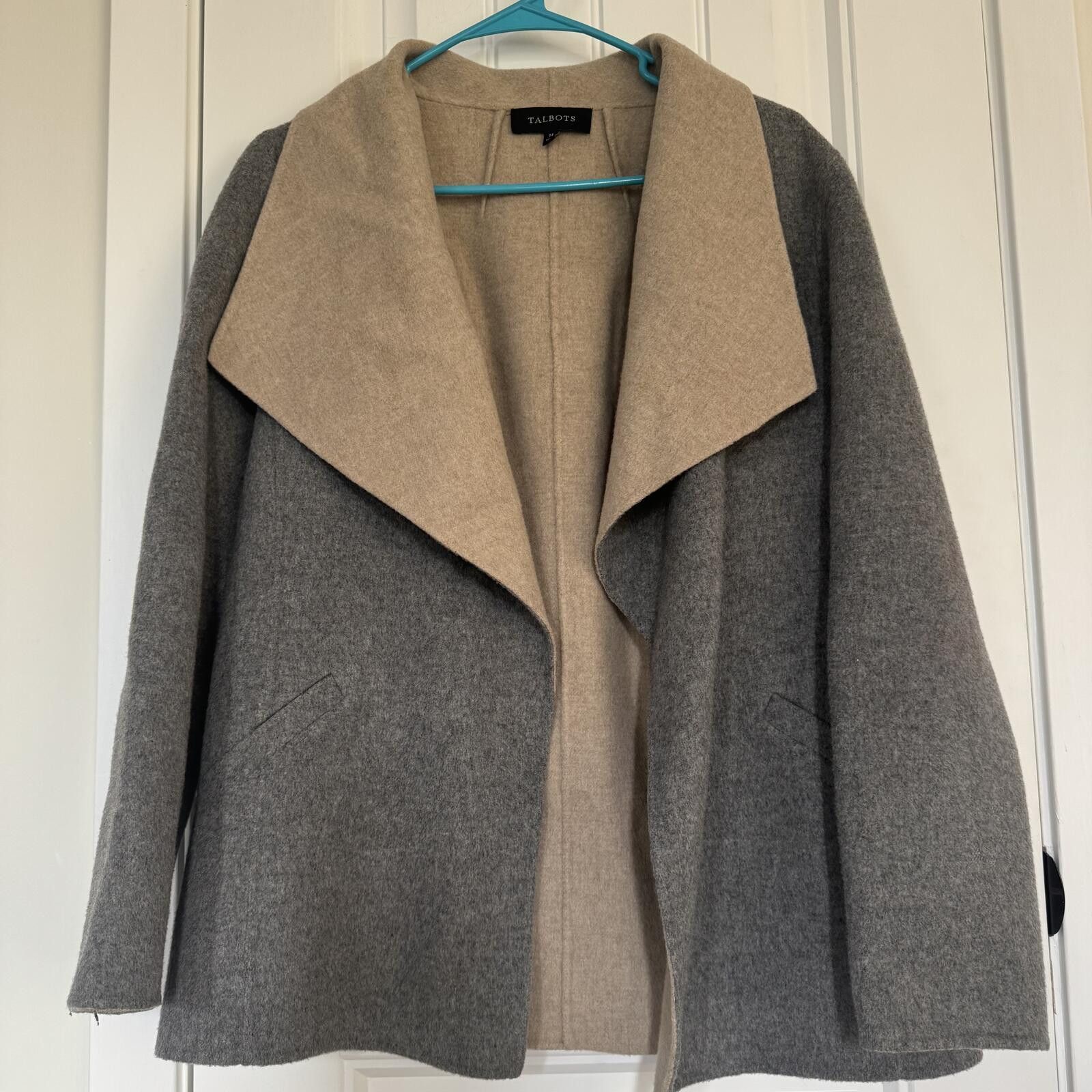 Other Talbots Two-Tone Wool Blend Open Front Coat-Medium Size M / US 6-8 / IT 42-44 - 1 Thumbnail