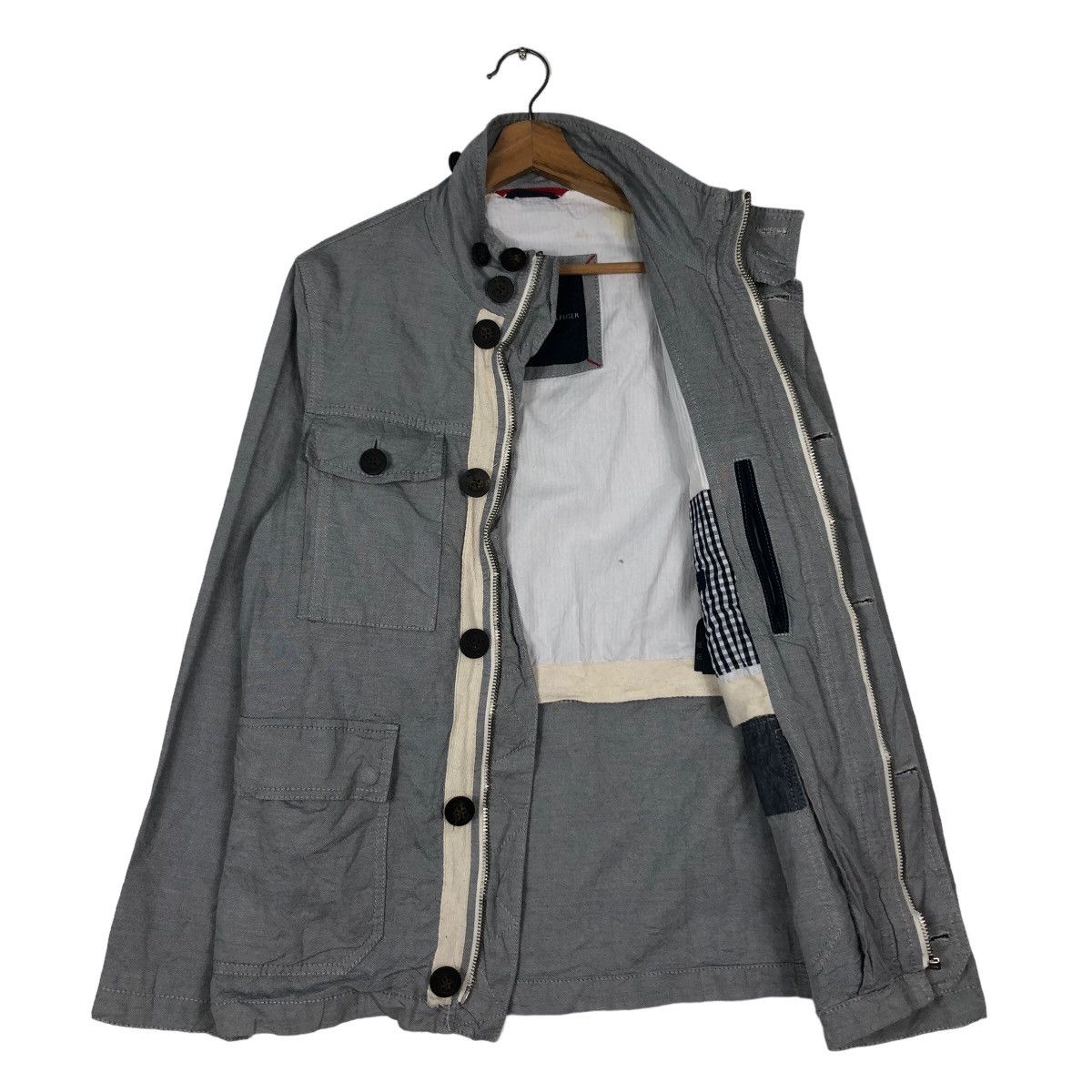 Japanese Brand 🔥Vintage Chore Biker Jacket Tommy Hilfiger Cargo Pocket Size US L / EU 52-54 / 3 - 11 Thumbnail