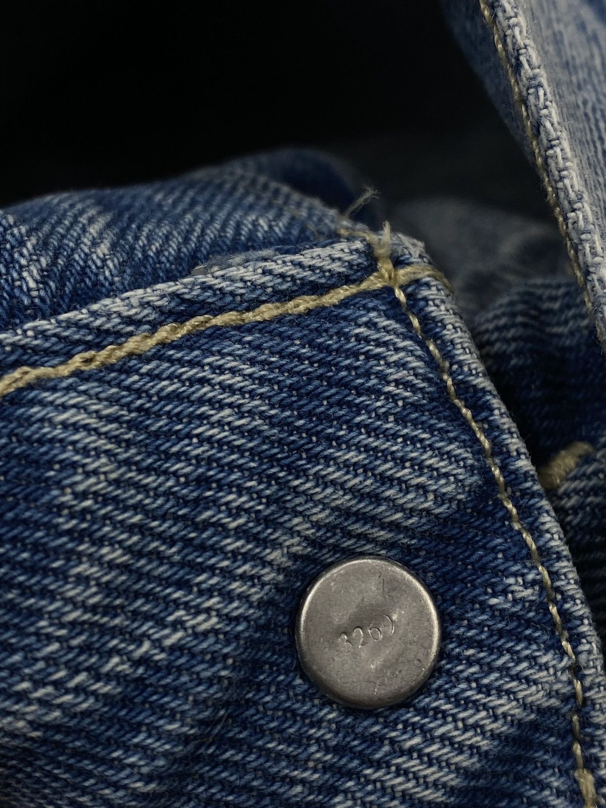 Levi's Levis Washed Blue Trucker Jacket Denim Size XS / US 0-2 / IT 36-38 - 7 Thumbnail