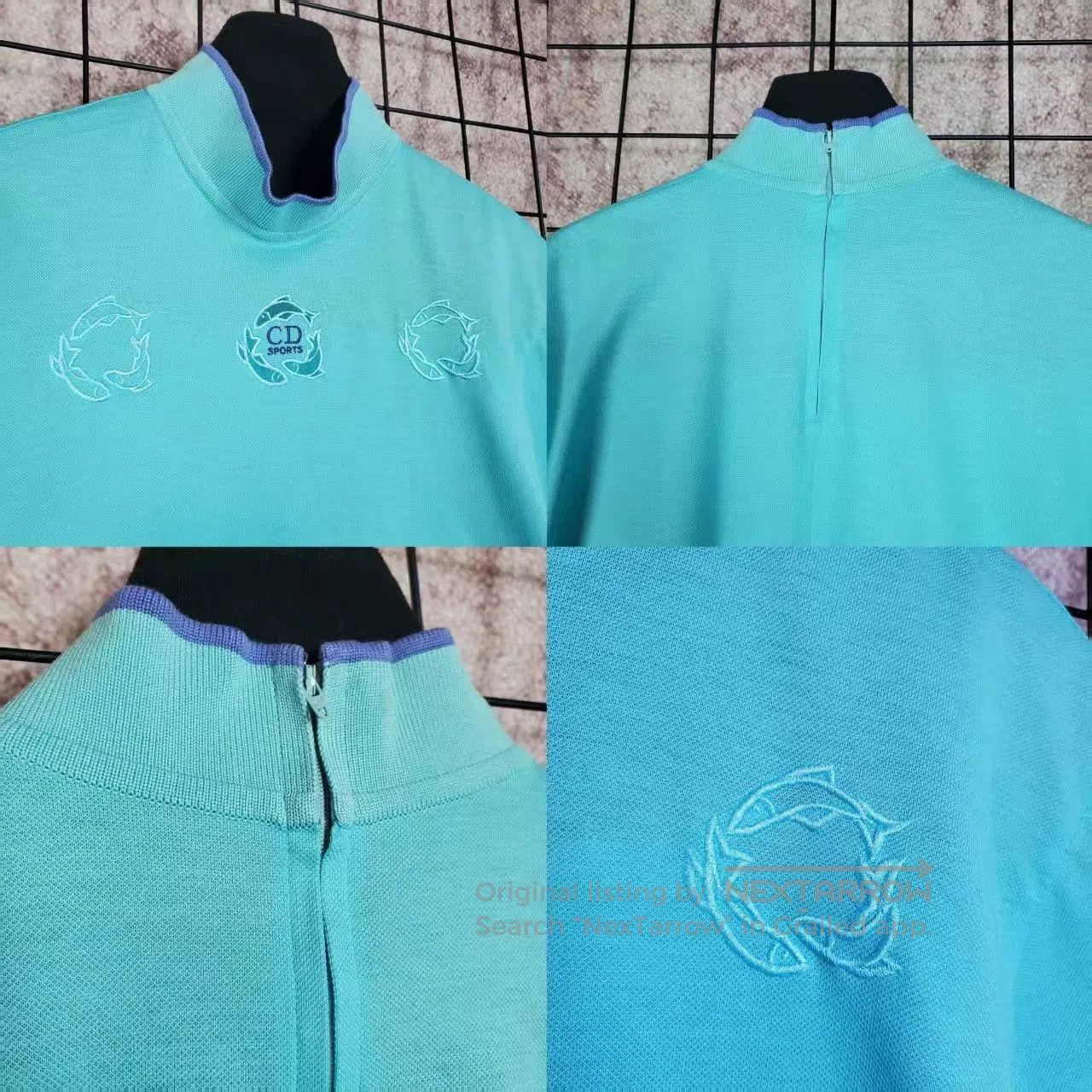 Dior Dior Macaron Blue Top with Embroidery. Size US M / EU 48-50 / 2 - 5 Thumbnail