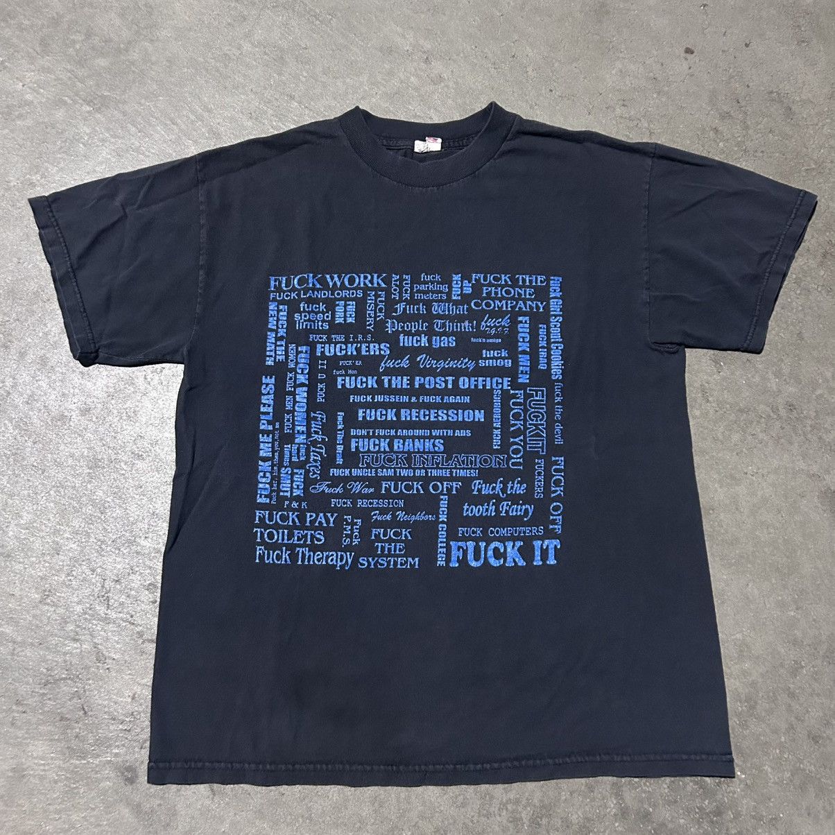 Vintage Vintage fuck everything tee shirt Size US M / EU 48-50 / 2 - 1 Thumbnail