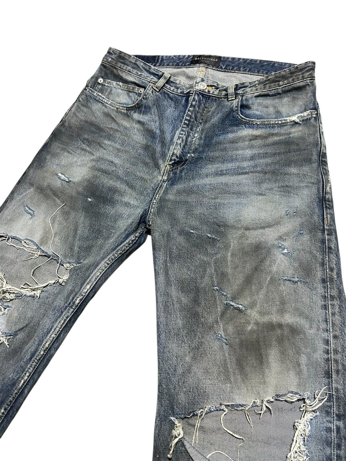 Balenciaga Balenciaga ss23 mud oil spill jeans Size US 34 / EU 50 - 2 Thumbnail