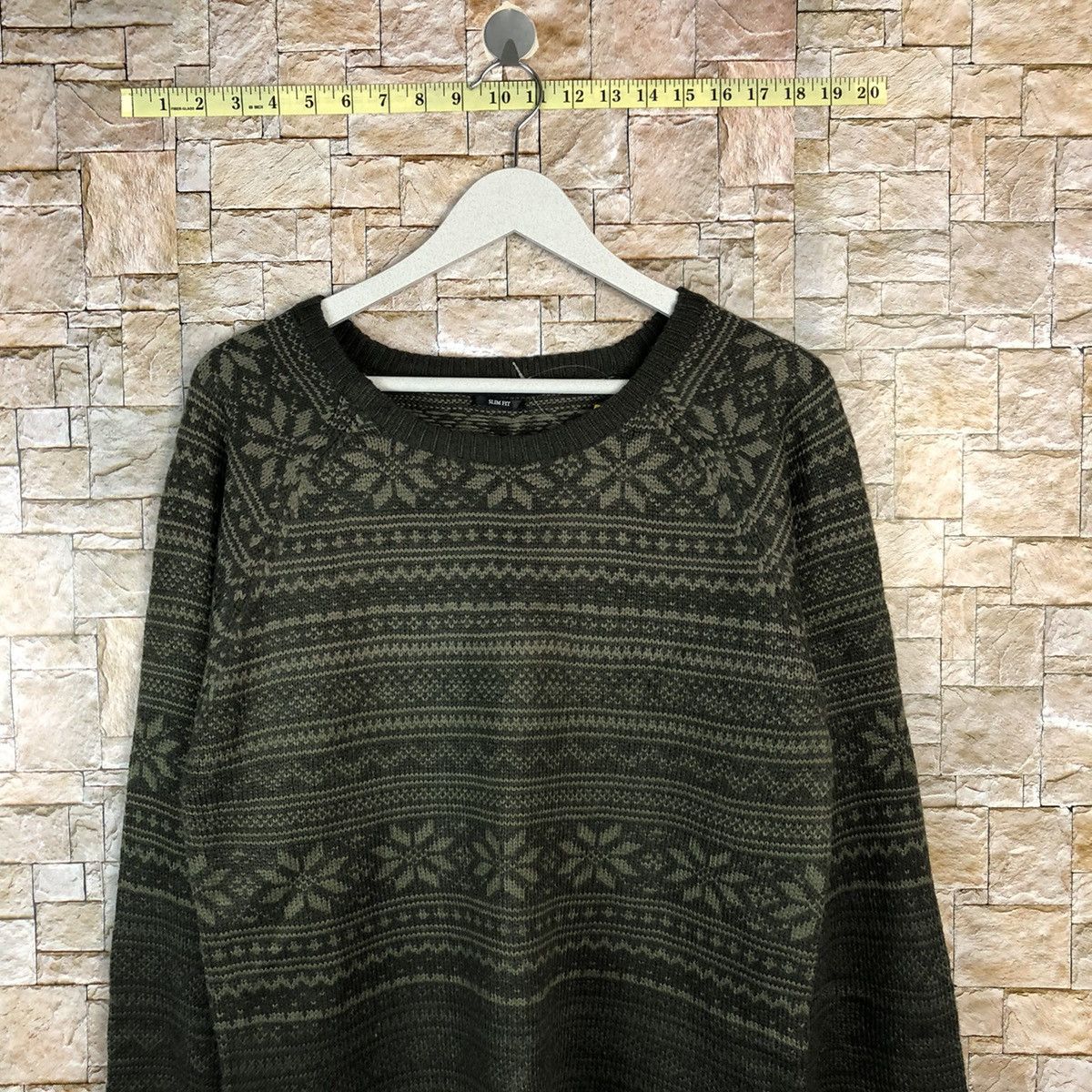 George × Homespun Knitwear × Japanese Brand George slim fit art design Brown Knitwear #A1102 Size US M / EU 48-50 / 2 - 2 Thumbnail