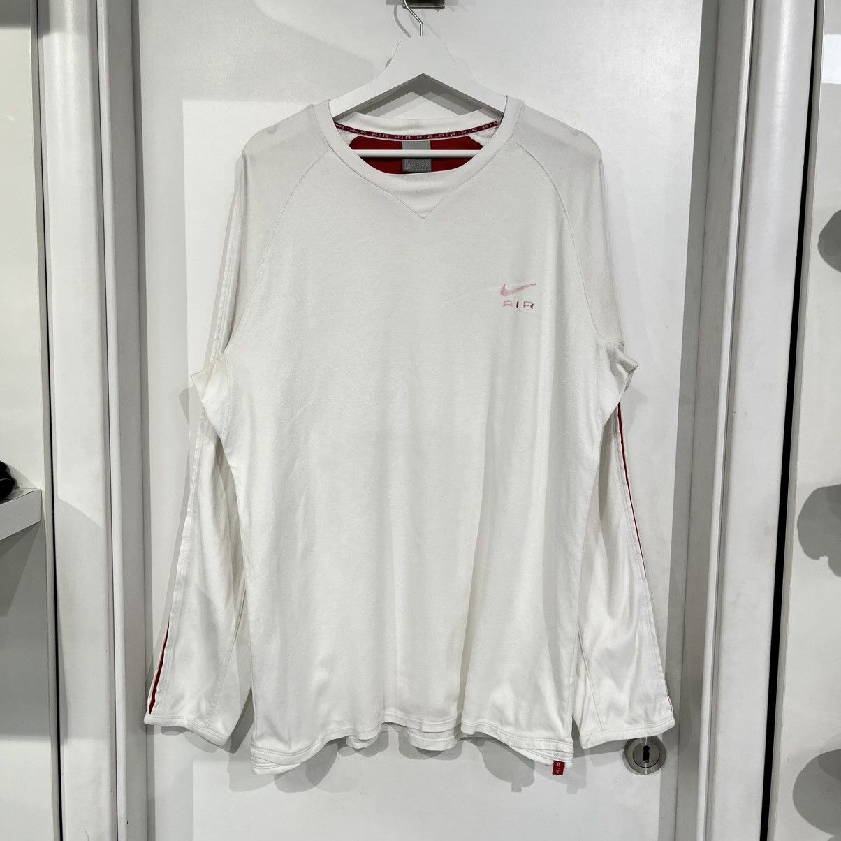 Nike Nike Vintage Long Sleeve White Size US XL / EU 56 / 4 - 1 Thumbnail