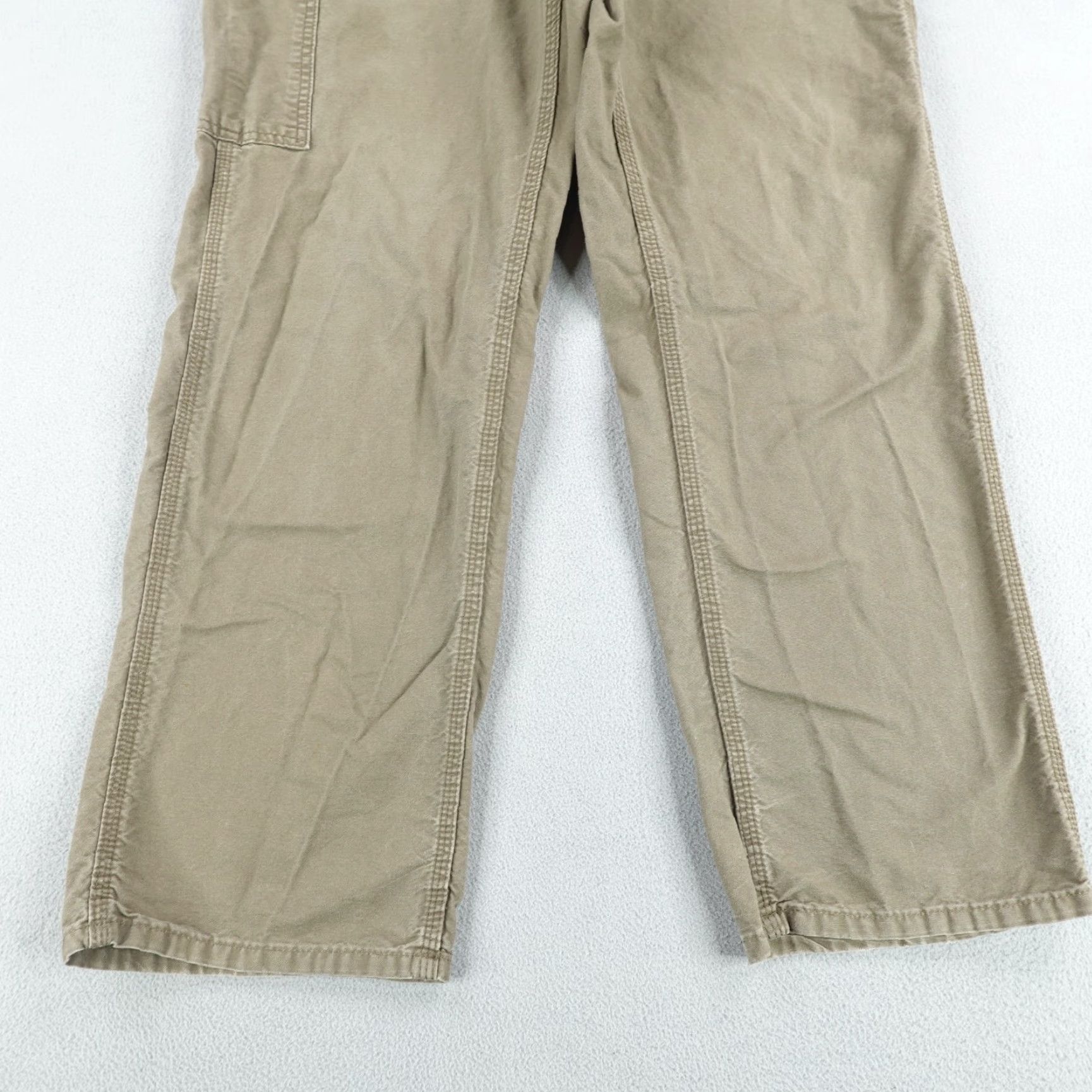 Carhartt VINTAGE Carhartt Pants Mens 32x30 Brown Canvas Carpenter Work Utility Pants Regular Inseam 29in Mens Brown Carhartt Pants Size US 30 / EU 46 - 3 Thumbnail