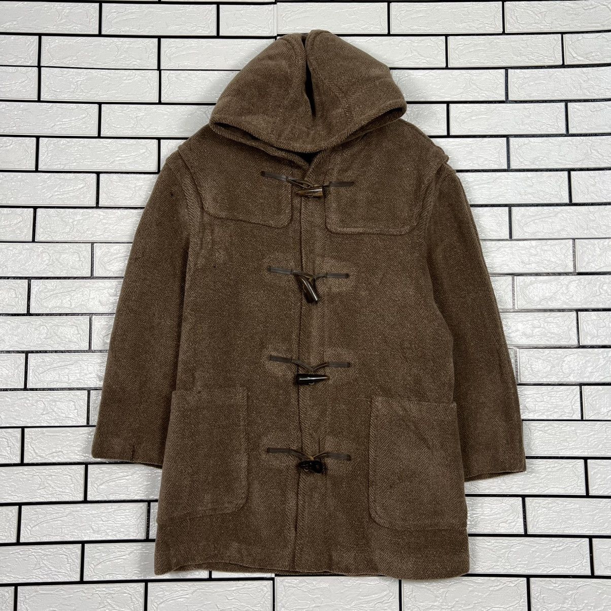Gloverall Vintage GLOVERALL Herringbone Pattern Duffle Coat #4087-C186 Size US M / EU 48-50 / 2 - 1 Thumbnail