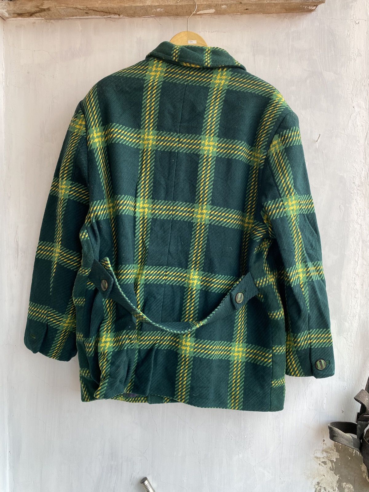 Versace istante check wool coat Size US L / EU 52-54 / 3 - 2 Thumbnail