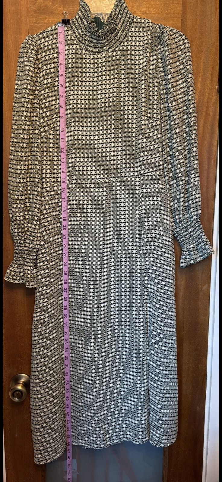 Other Commense Women’s Sage Green Long Sleeve Mock Neck Midi Dress Size M / US 6-8 / IT 42-44 - 11 Thumbnail