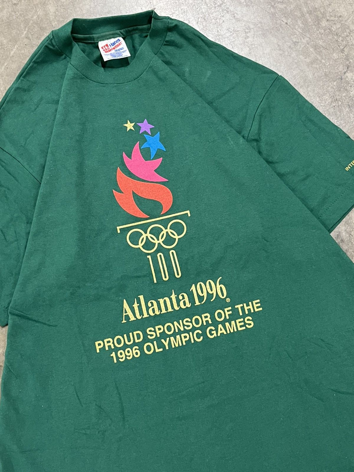 Vintage Vintage Atlanta Olympics 90s sports tee shirt forest green Size US L / EU 52-54 / 3 - 4 Thumbnail
