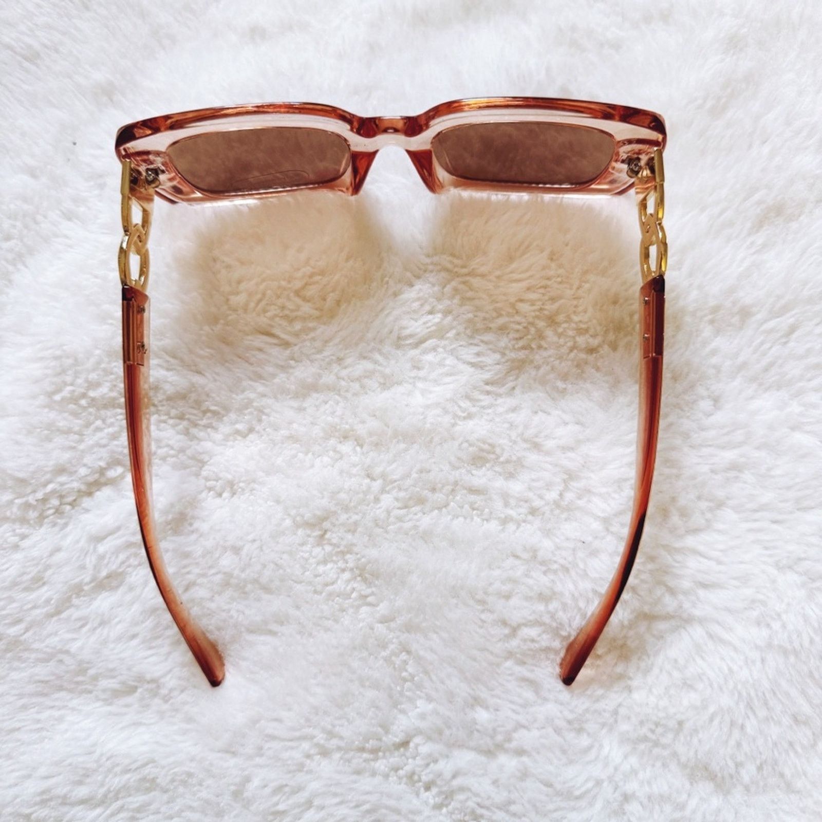 Other Camille Clear Coral Oversized Square Sunglasses Size ONE SIZE - 10 Thumbnail