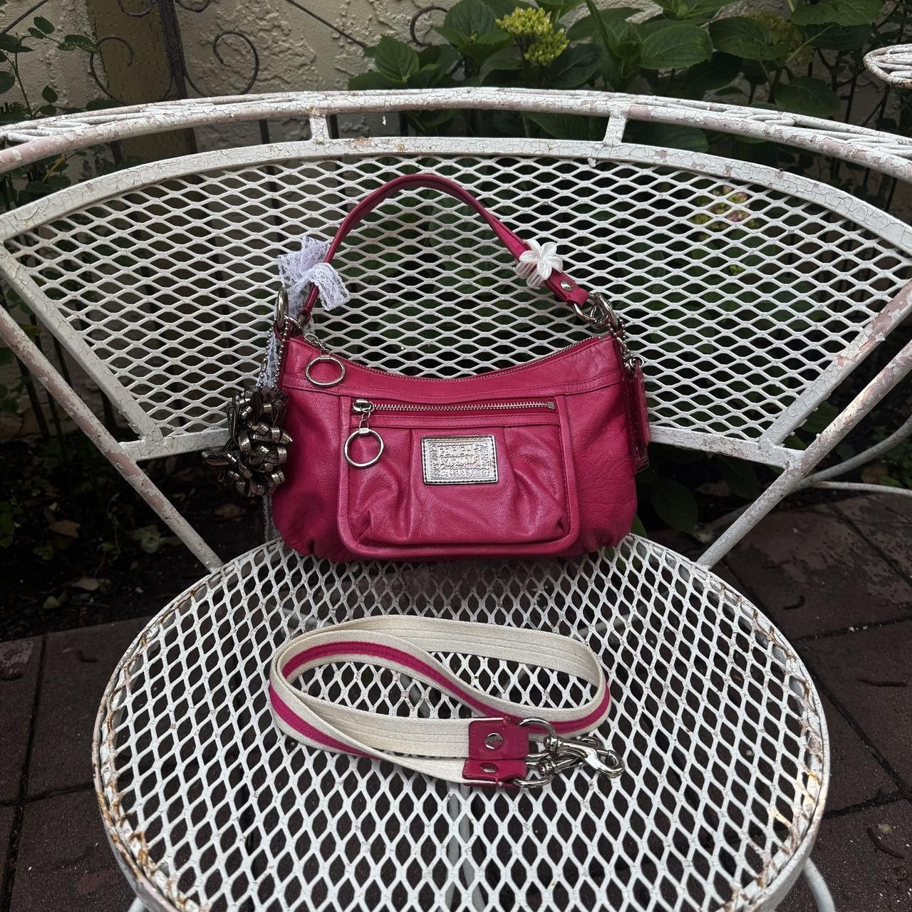 Coach Y2K Coach Hot Pink Patent Leather Convertible Bag Size ONE SIZE - 1 Thumbnail