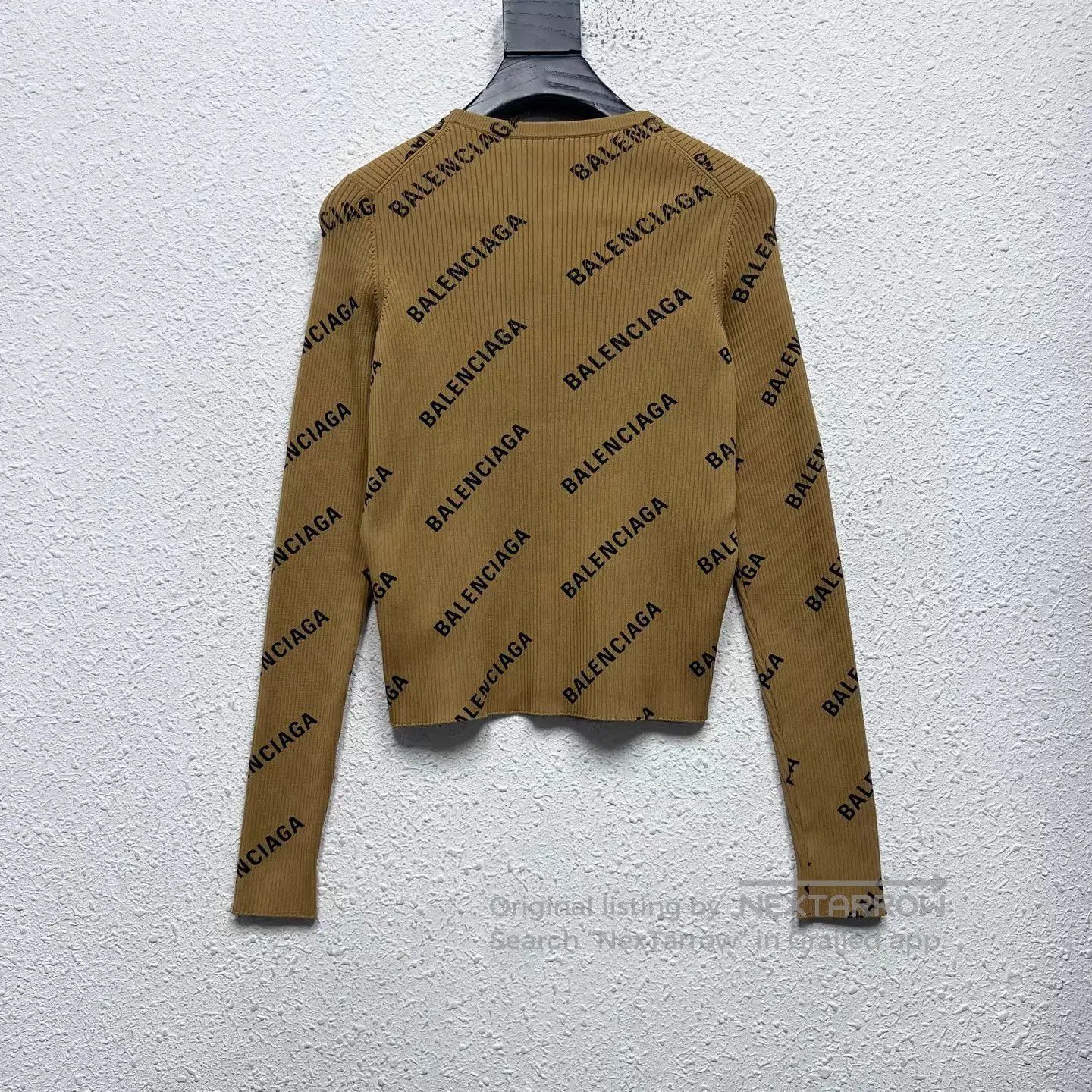 Balenciaga BALENCIAGA Brown Knit Cardigan. Size M / US 6-8 / IT 42-44 - 2 Thumbnail