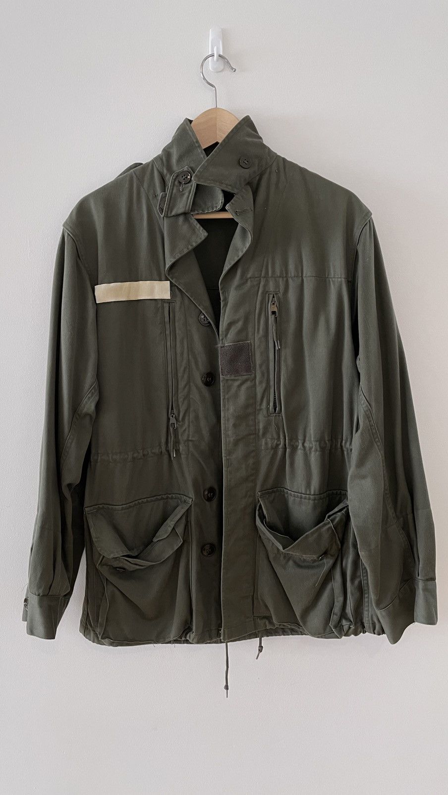 Vintage Vintage 1978 French Khaki Army Jacket Size US L / EU 52-54 / 3 - 1 Thumbnail