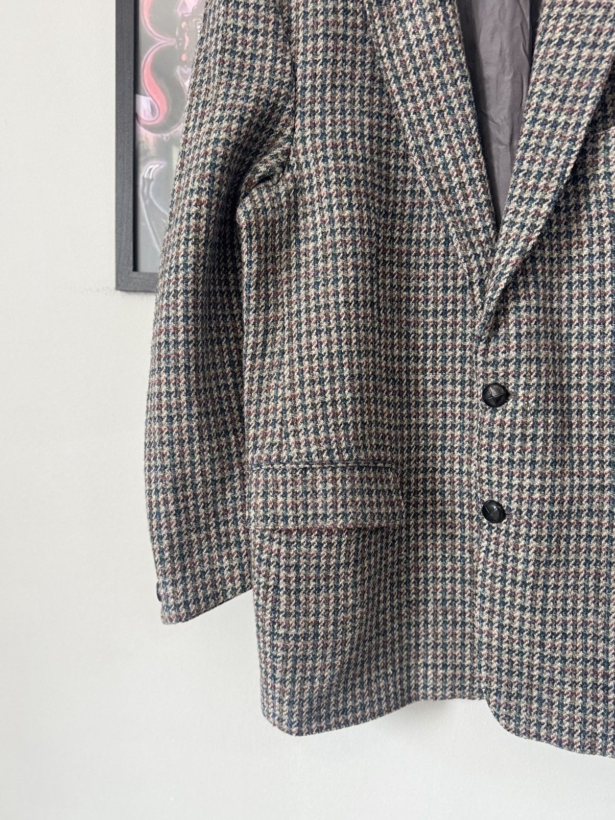 Harris Tweed Blazer 90s HARRIS TWEED JACKET MERCER RRL old money Size 50S - 5 Thumbnail