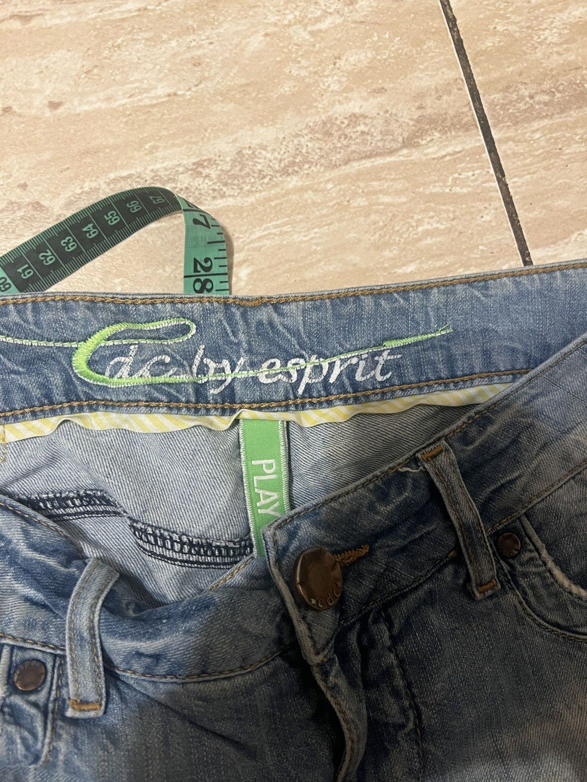 Japanese Brand SWAG Light Wash Flare Y2K Jeans / Archive Number Nine Style Size US 34 / EU 50 - 7 Thumbnail