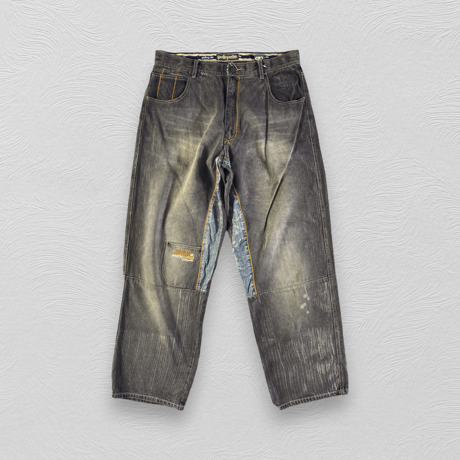 Pelle Pelle Pelle Pelle Bagy Jeans Faded Black Denim KJ3193 Size US 36 / EU 52 - 1 Thumbnail