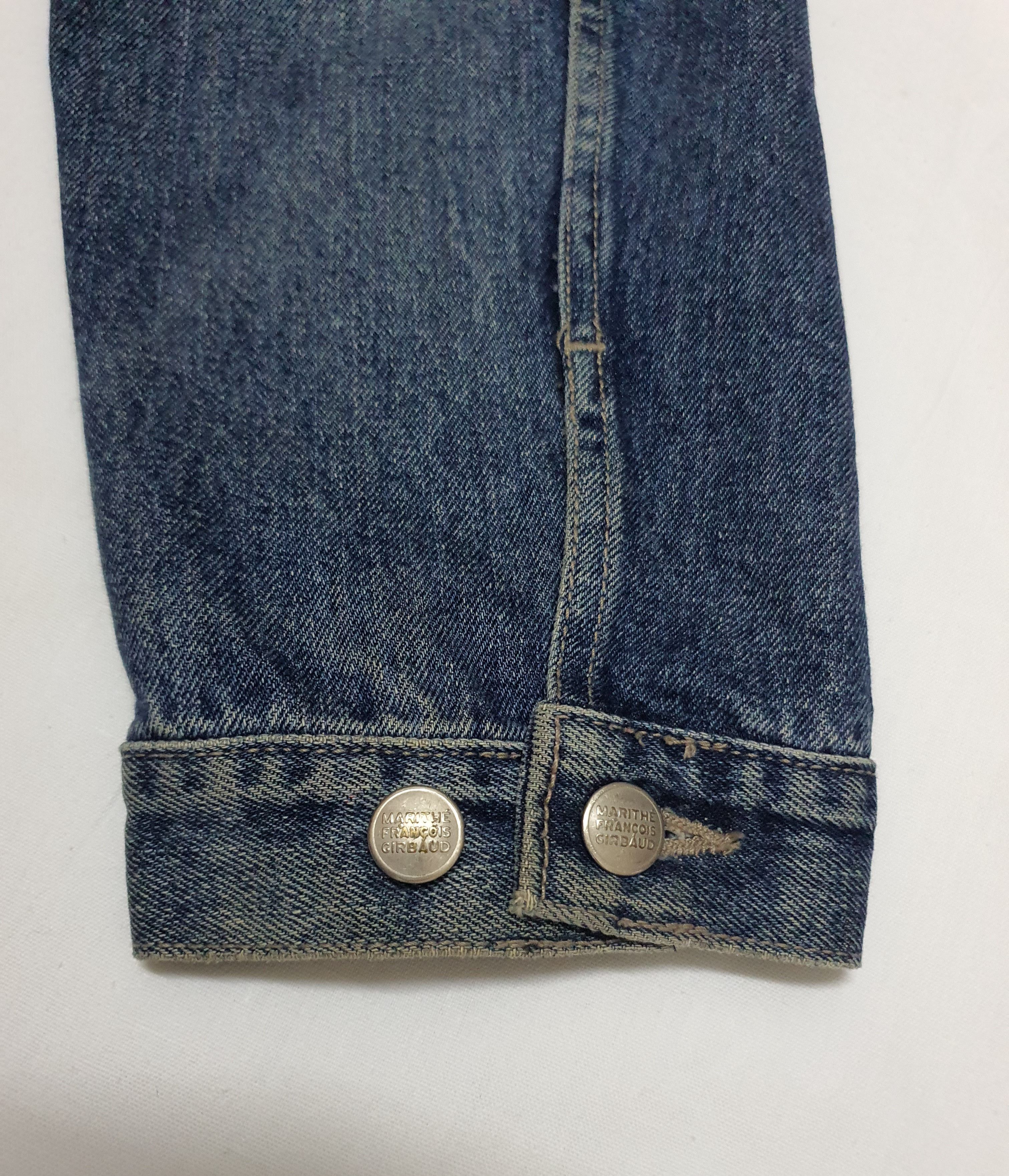 Marithe + Francois Girbaud MARITHE FRANCOIS GIRBOUD Blue Denim Jacket, XL. Size US XL / EU 56 / 4 - 13 Thumbnail