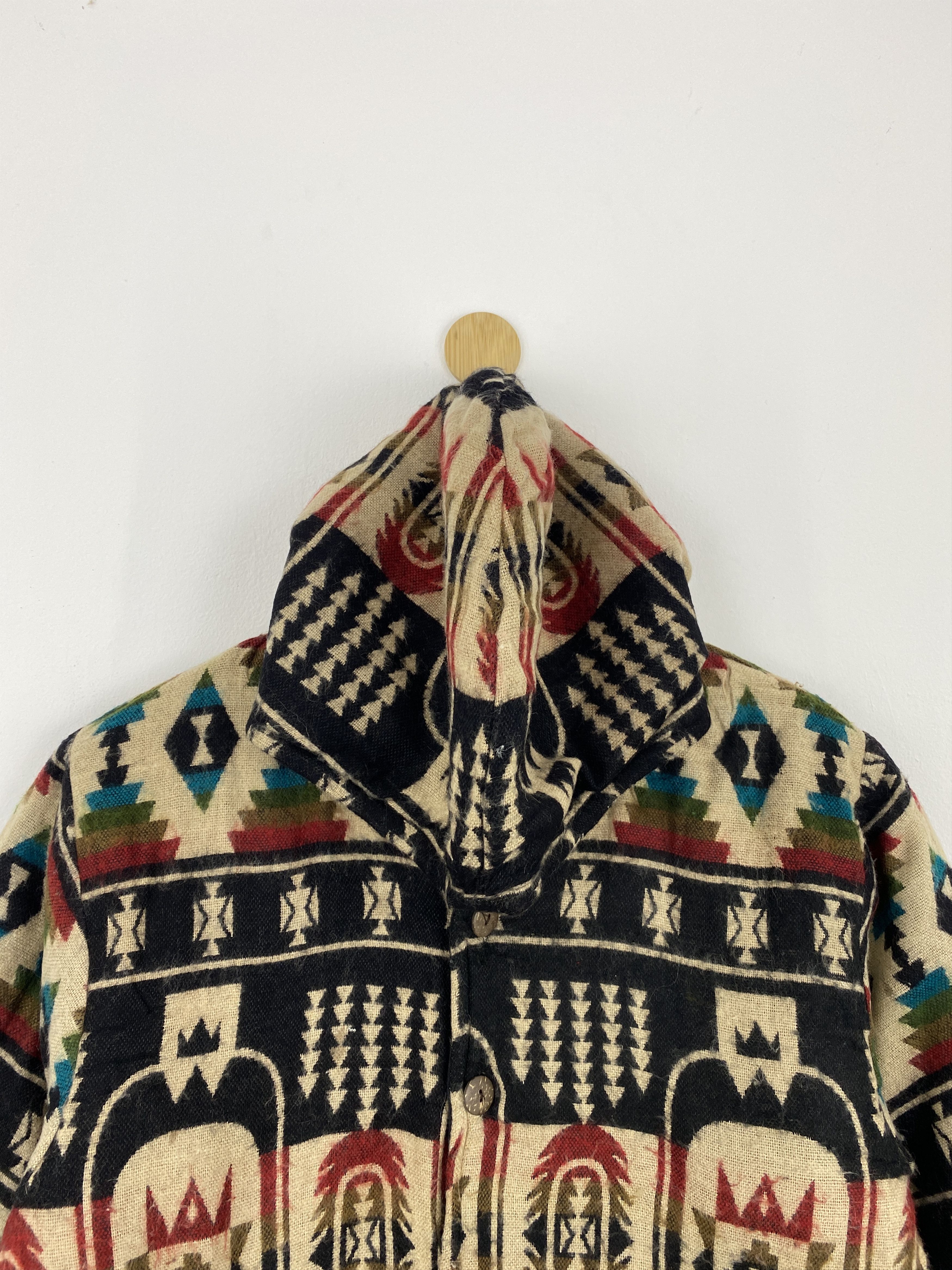 Native Vintage 90s Ajara Native Navajo Wool Jacket MJ0018 Size US M / EU 48-50 / 2 - 2 Thumbnail