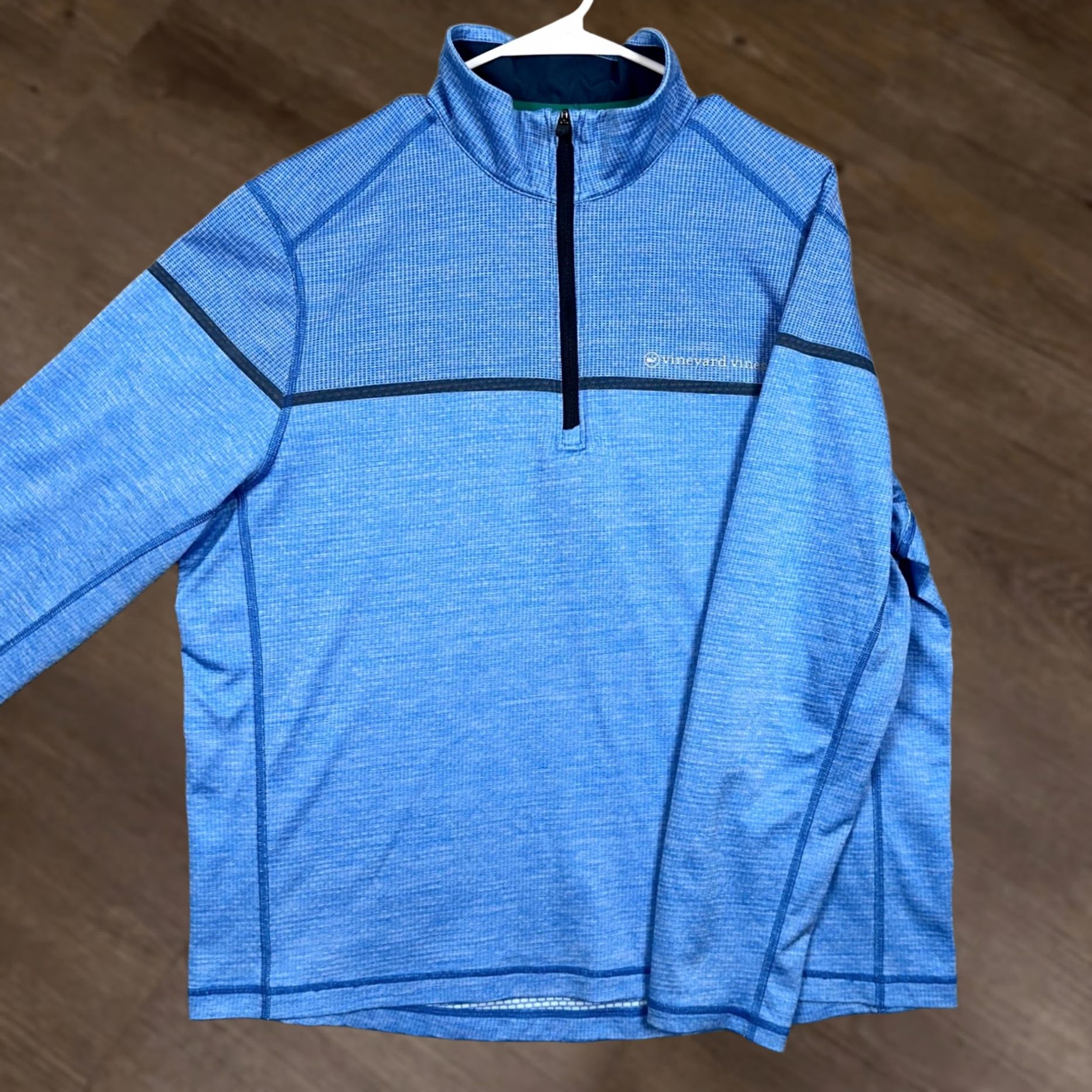 Vineyard Vines Vineyard Vines On-The-Go Sankaty Quarter Zip Pullover Sweatshirt Mens L Blue Size US L / EU 52-54 / 3 - 1 Thumbnail
