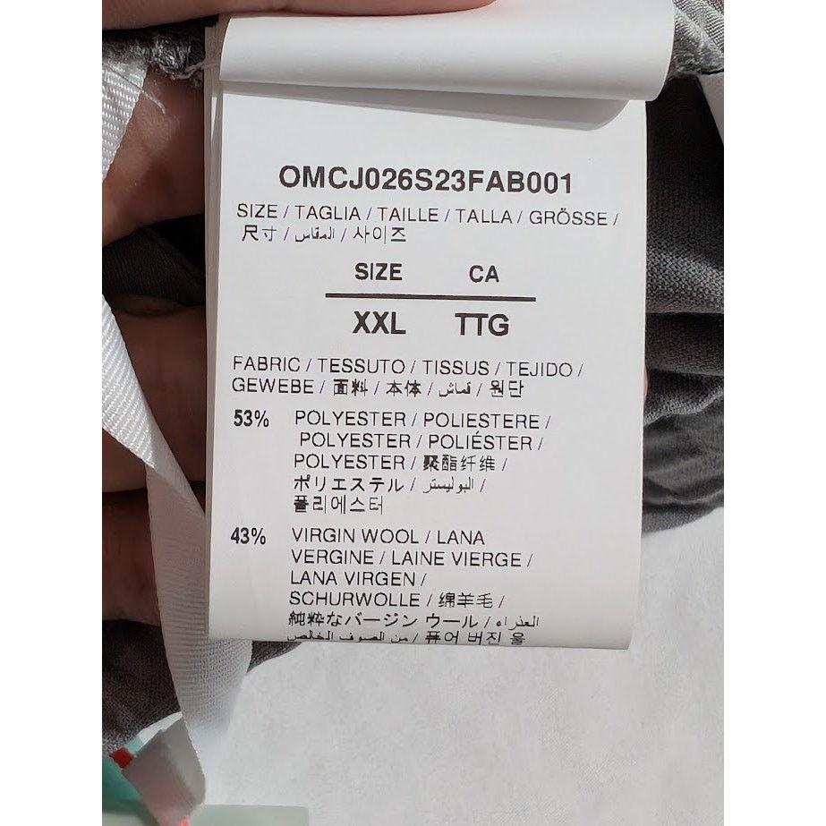 Off-White o1rshd1 Wool Long Lounge Trackpant in Melange Grey Size US 36 / EU 52 - 20 Thumbnail