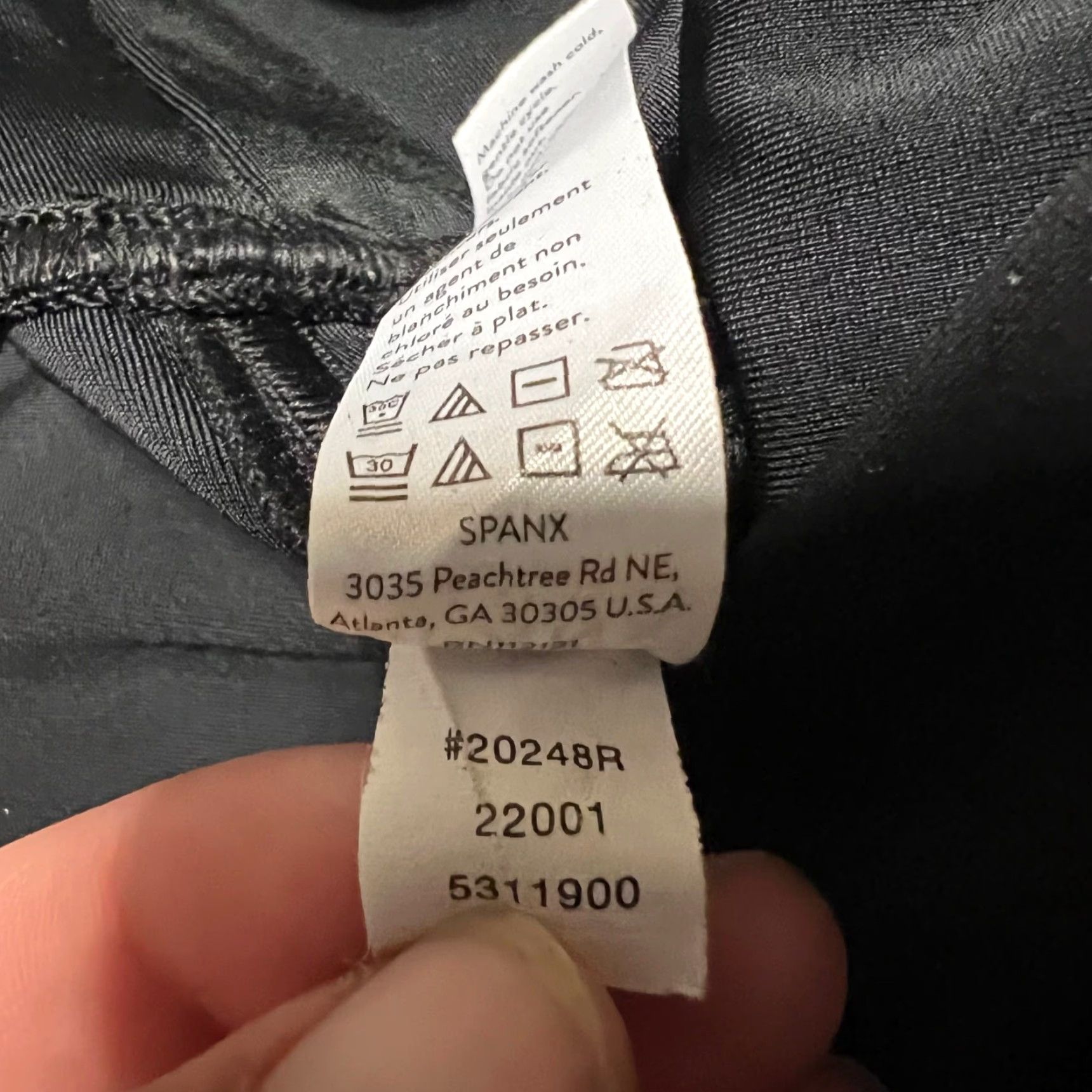 Spanx SPANX Legging Womens Medium Quilted Faux Leather Shiny MOTO Metallic Pants 20248 Black M Womens Size 32" / US 10 / IT 46 - 7 Thumbnail