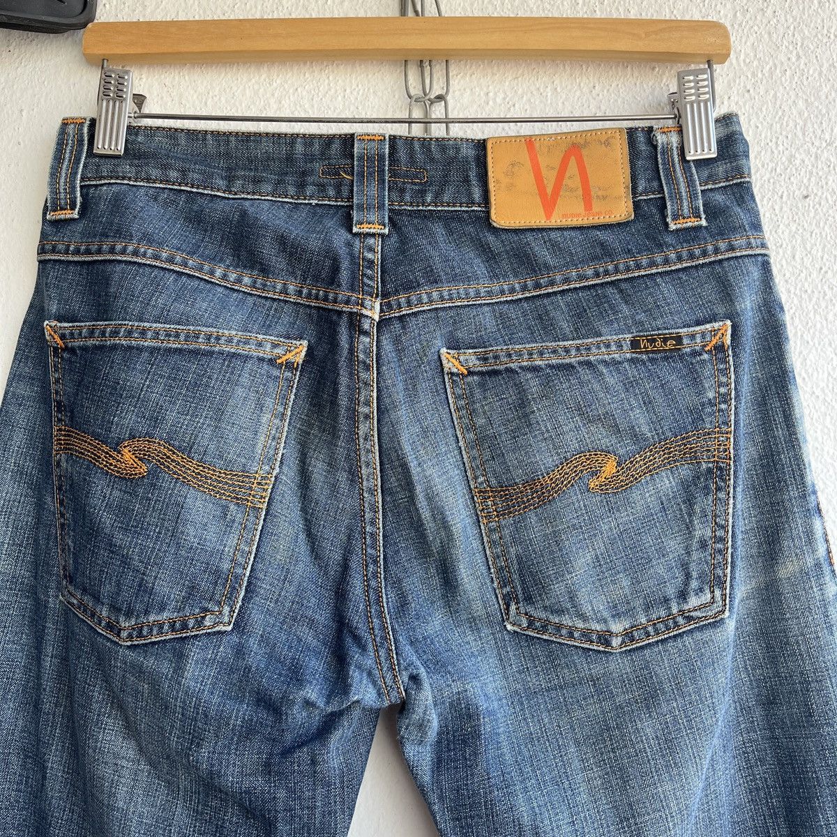 Nudie Jeans DISTRESSED NUDIE JEANS BOOTCUT OLA RIPPED KNEE JAPAN Size US 30 / EU 46 - 23 Thumbnail