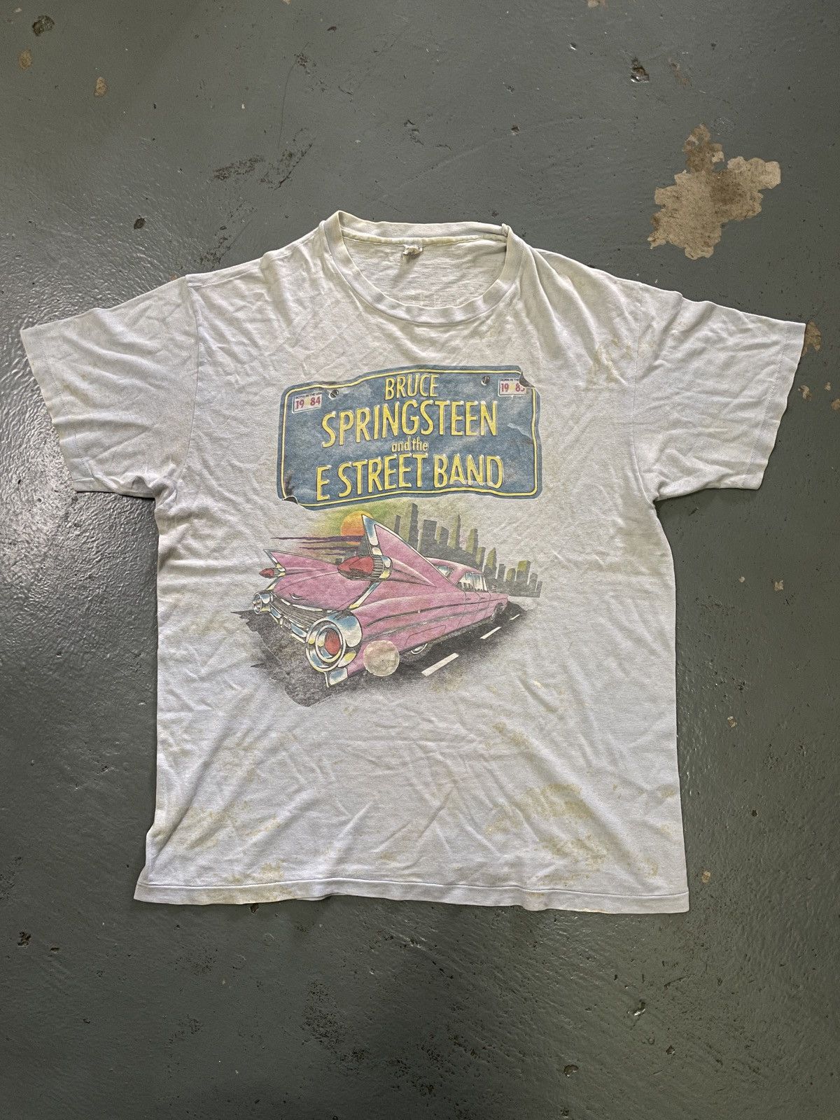 Band Tees × Hanes × Vintage Vintage 80s Bruce Springsteen and the E Street Band Tees Size US XL / EU 56 / 4 - 1 Thumbnail