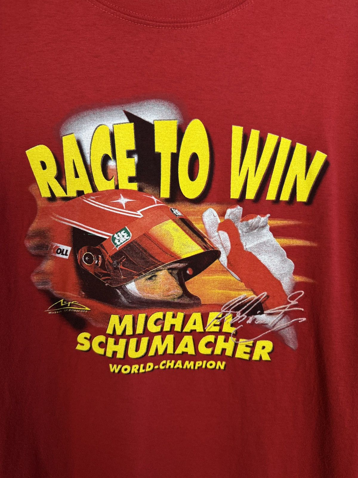 Formula 1 Michael Schumacher Racing T-Shirt Race To Win F1 Size XXL Size US XXL / EU 58 / 5 - 6 Thumbnail