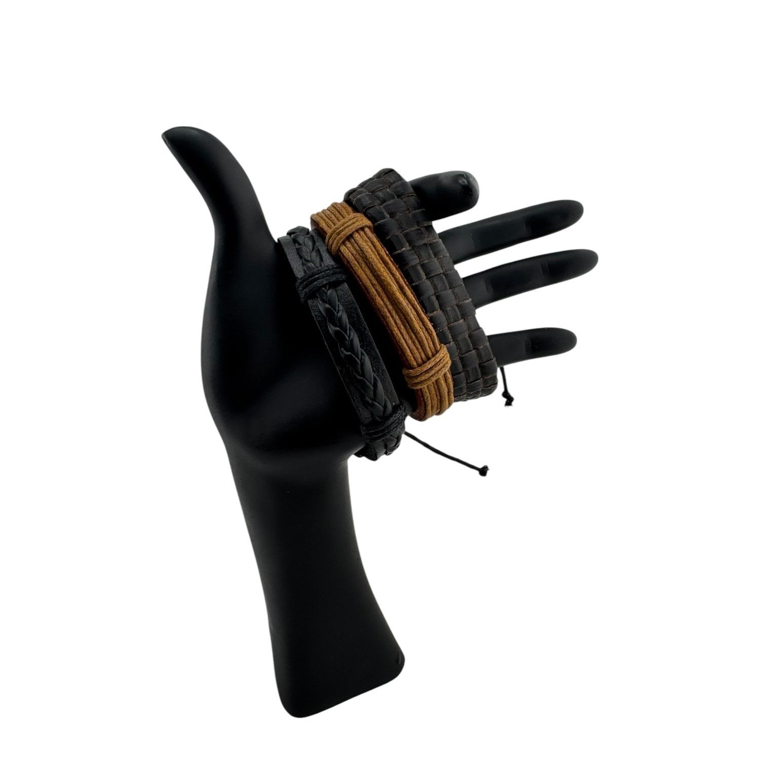 Other Triple Threat Leather Cuffs For Rebels Who Can’t Pick a Vibe Size ONE SIZE - 3 Thumbnail