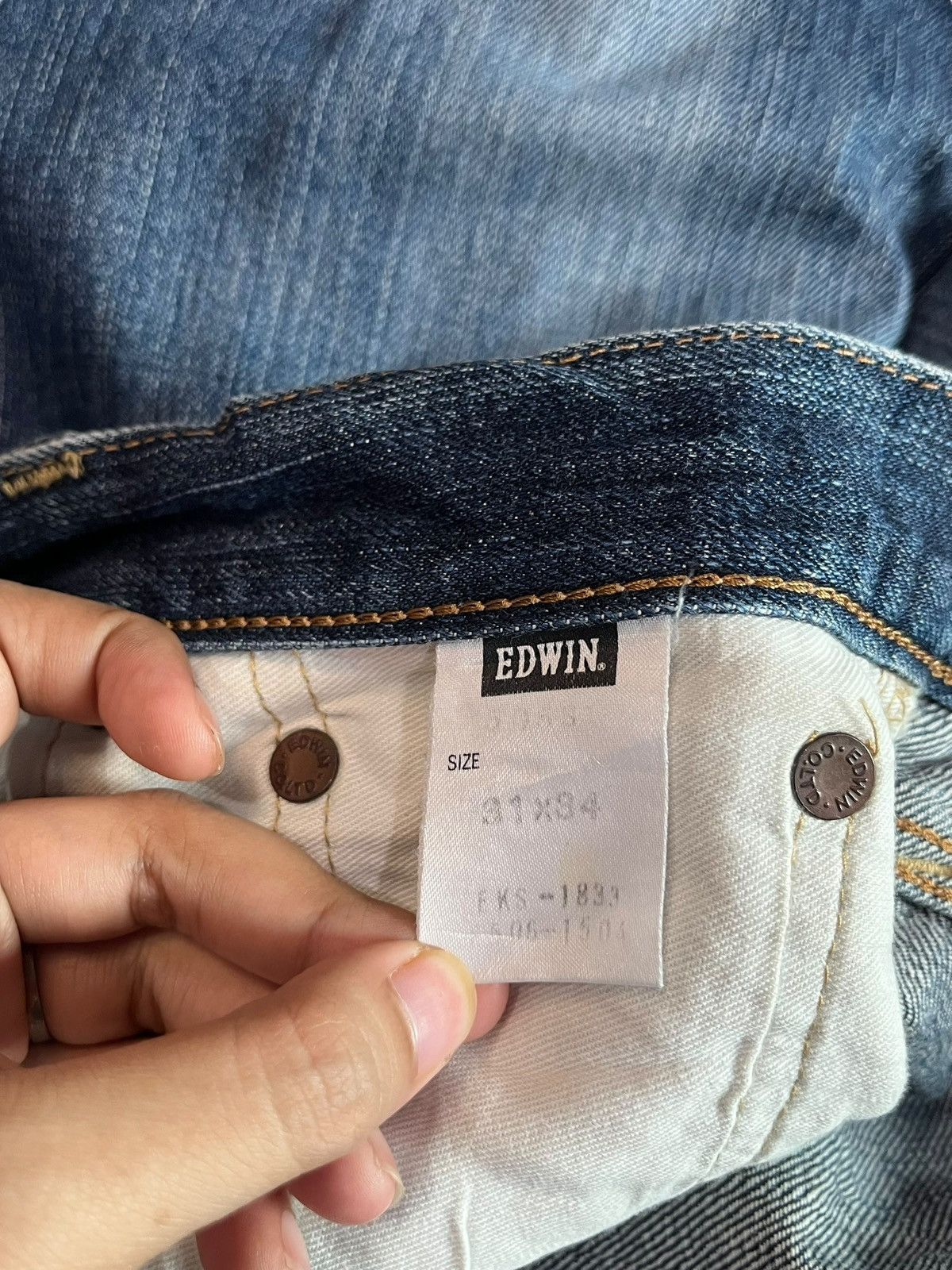 Edwin Vintage Edwin 505 Selvedge Distress Flare Jeans Size US 32 / EU 48 - 5 Thumbnail