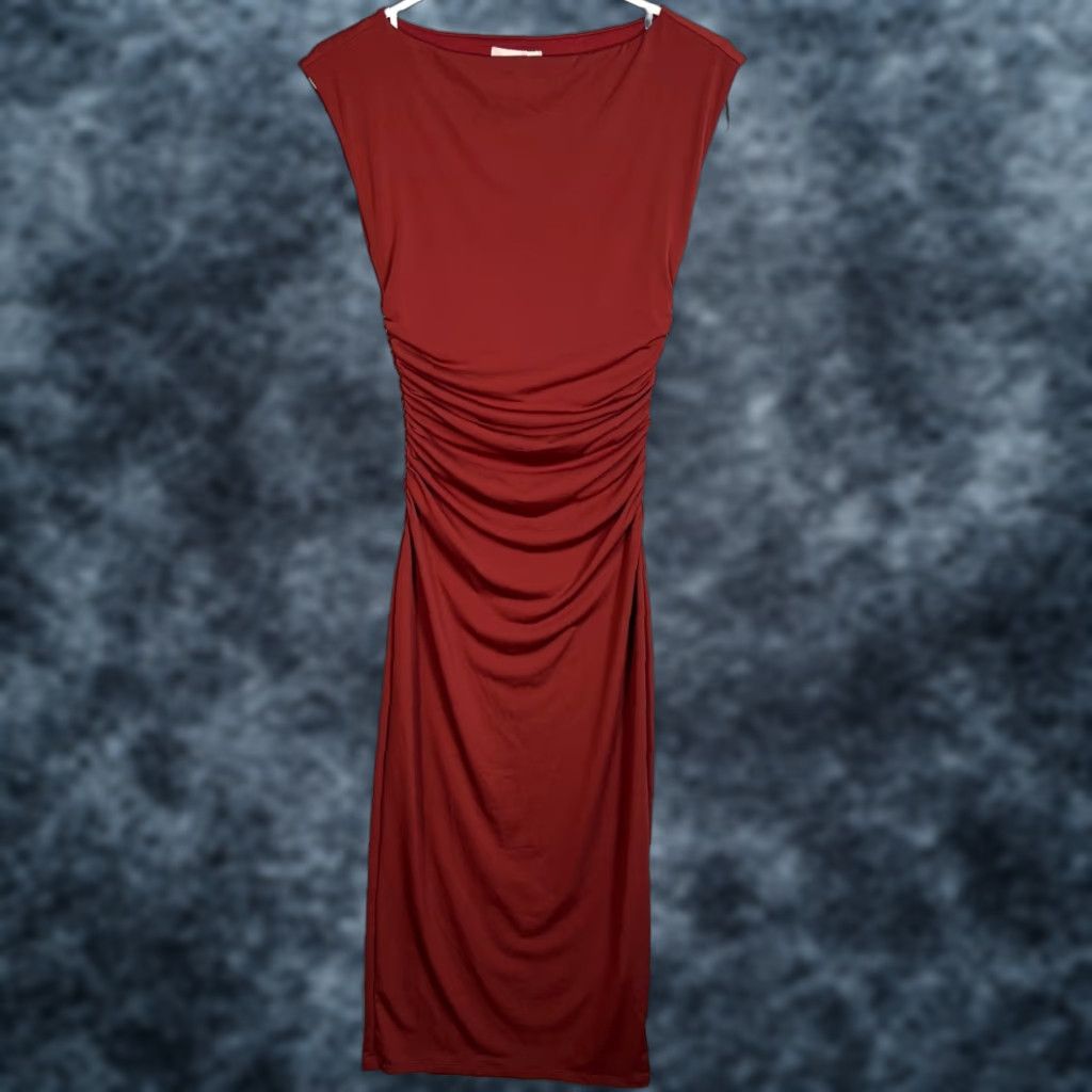 margiela h&m red dress Maison Margiela Red Pleated Dress H&amp;m Maison Martin Margiela Dresses  Maison Martin Margiela X Hm