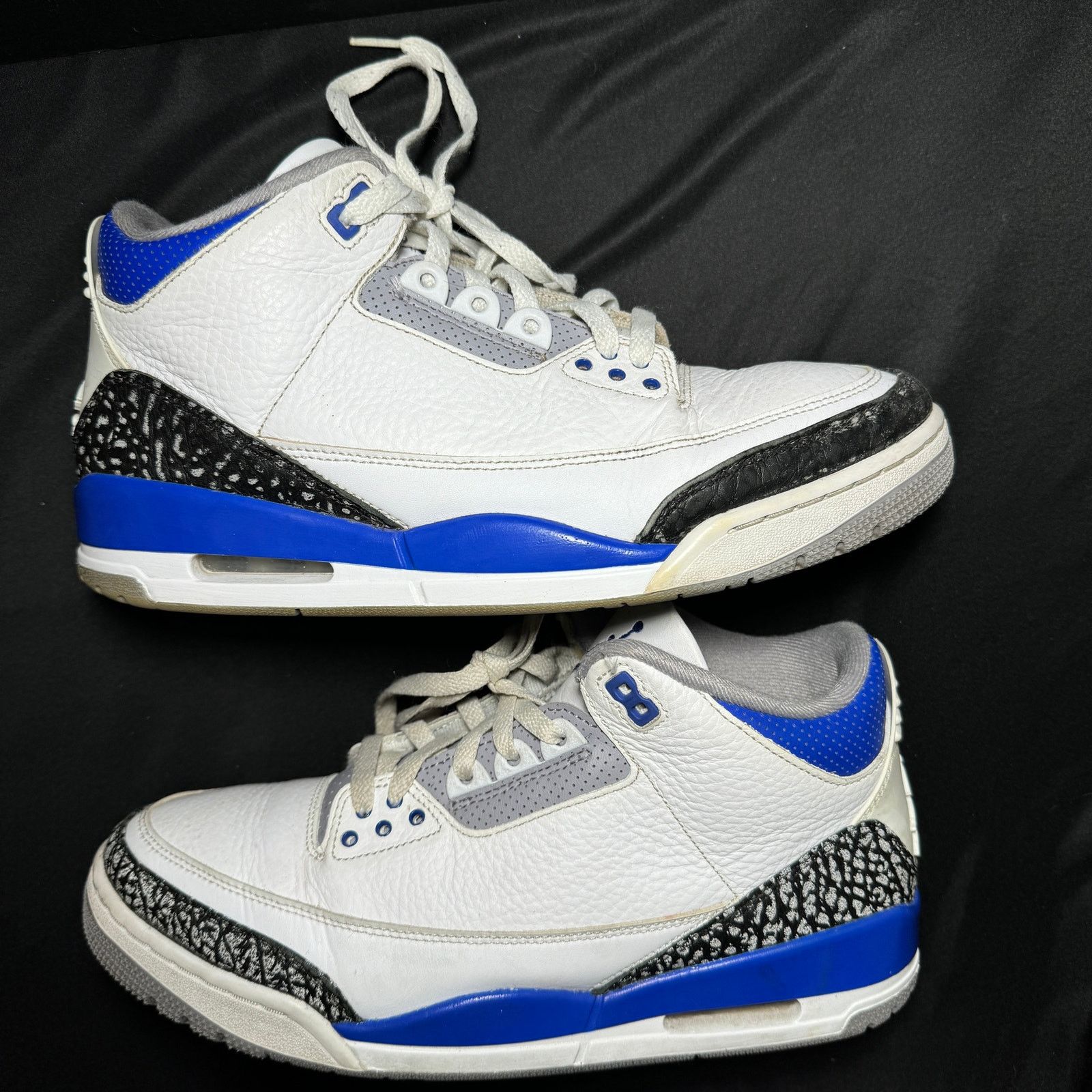 Jordan Brand × Nike Nike Air Jordan 3 Retro Racer Blue Men's Shoes - Size 10.5 Size US 10.5 / EU 43-44 - 2 Thumbnail