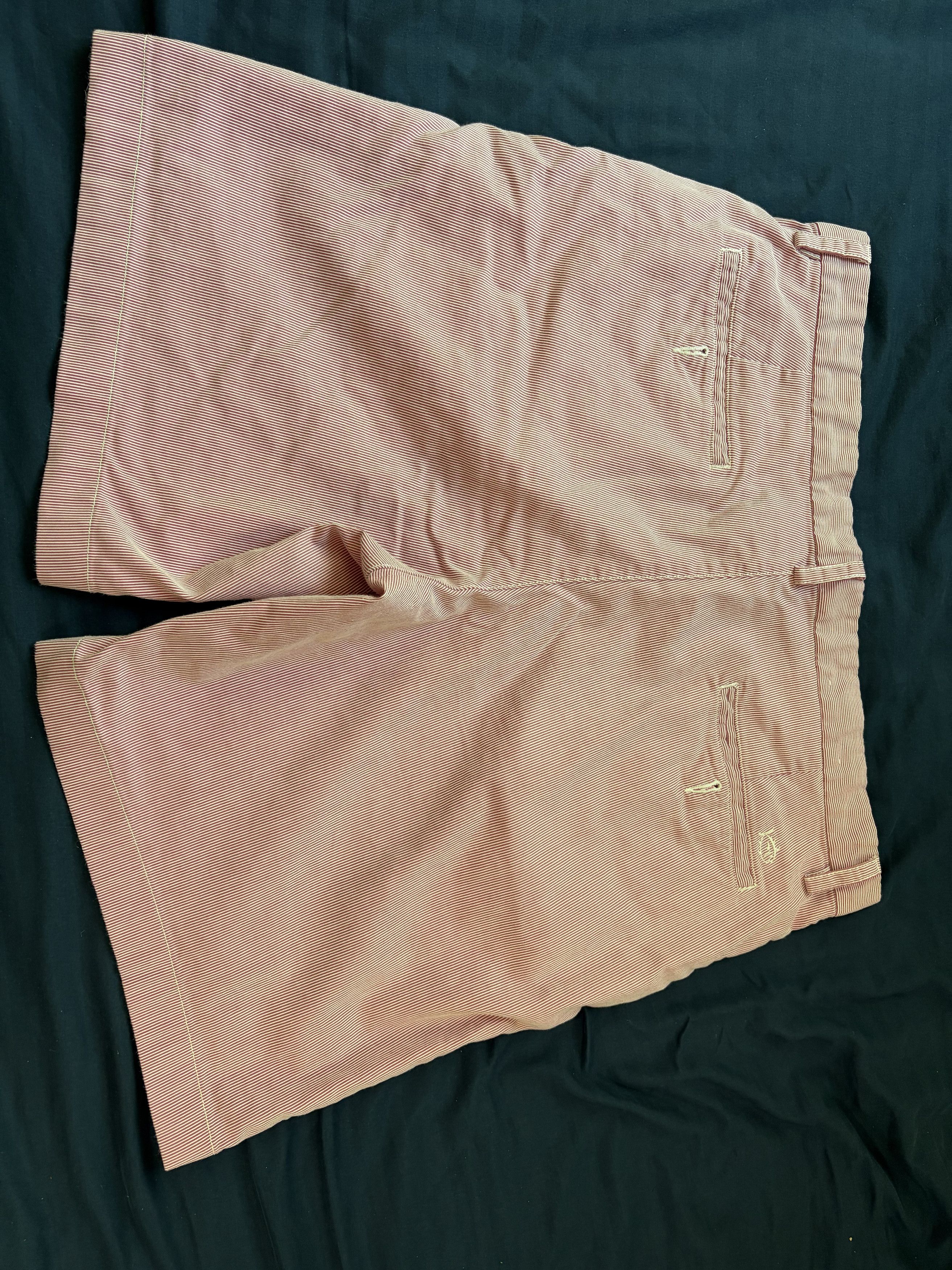Southern Tide Southern Tide Salmon and White Microstripe Shorts Size US 36 / EU 52 - 2 Thumbnail