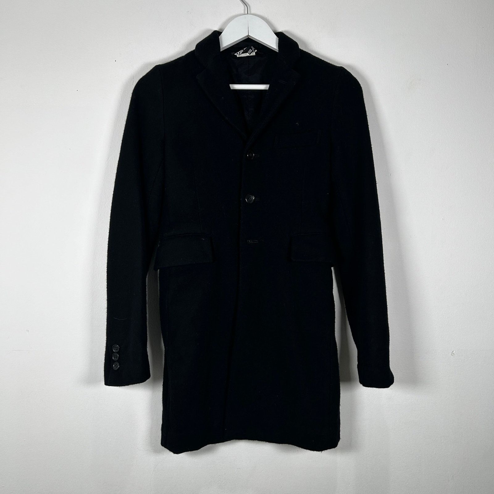 Comme des Garcons Black CDG Black Wool Trench Coat Size XXS Size XXS / US 00 / IT 34 - 1 Thumbnail