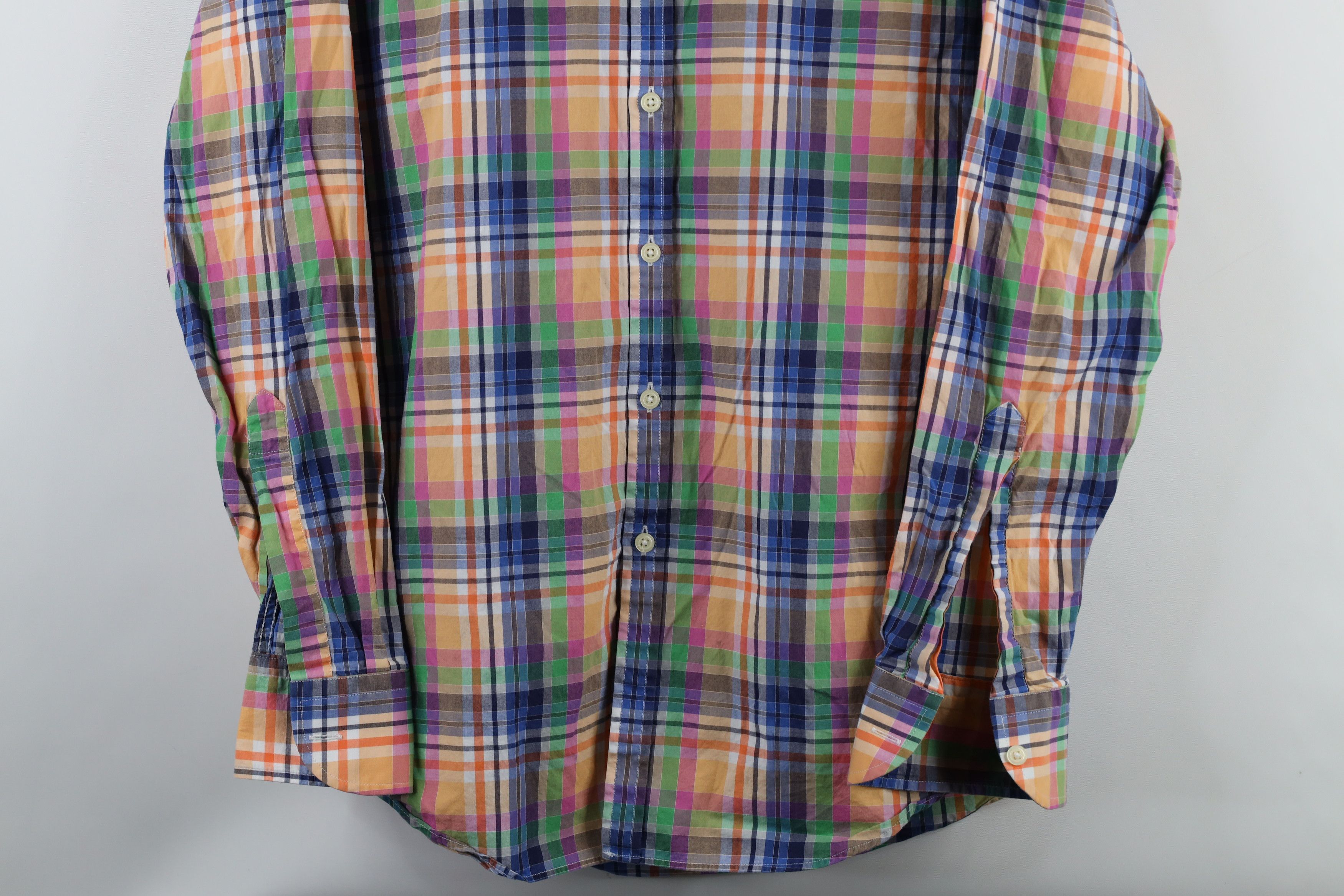 Charles Tyrwhitt × Vintage Charles Tyrwhitt Madras Plaid Collared Button Shirt Cotton Size US M / EU 48-50 / 2 - 3 Thumbnail