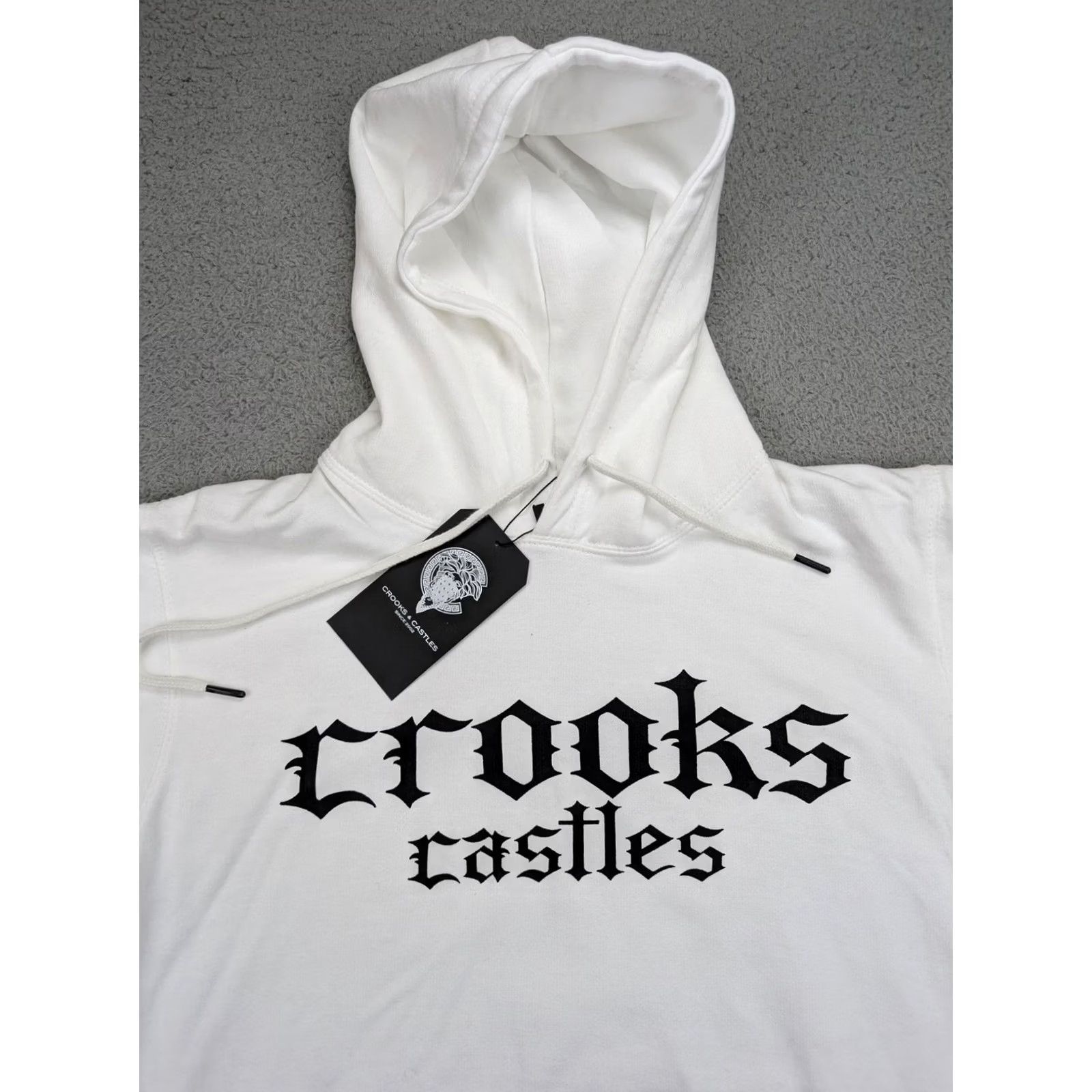Crooks & Castles Crooks & Castles Hoodie Mens Large White Pullover Graphic Print Hooded Sweatshirt Size US L / EU 52-54 / 3 - 3 Thumbnail