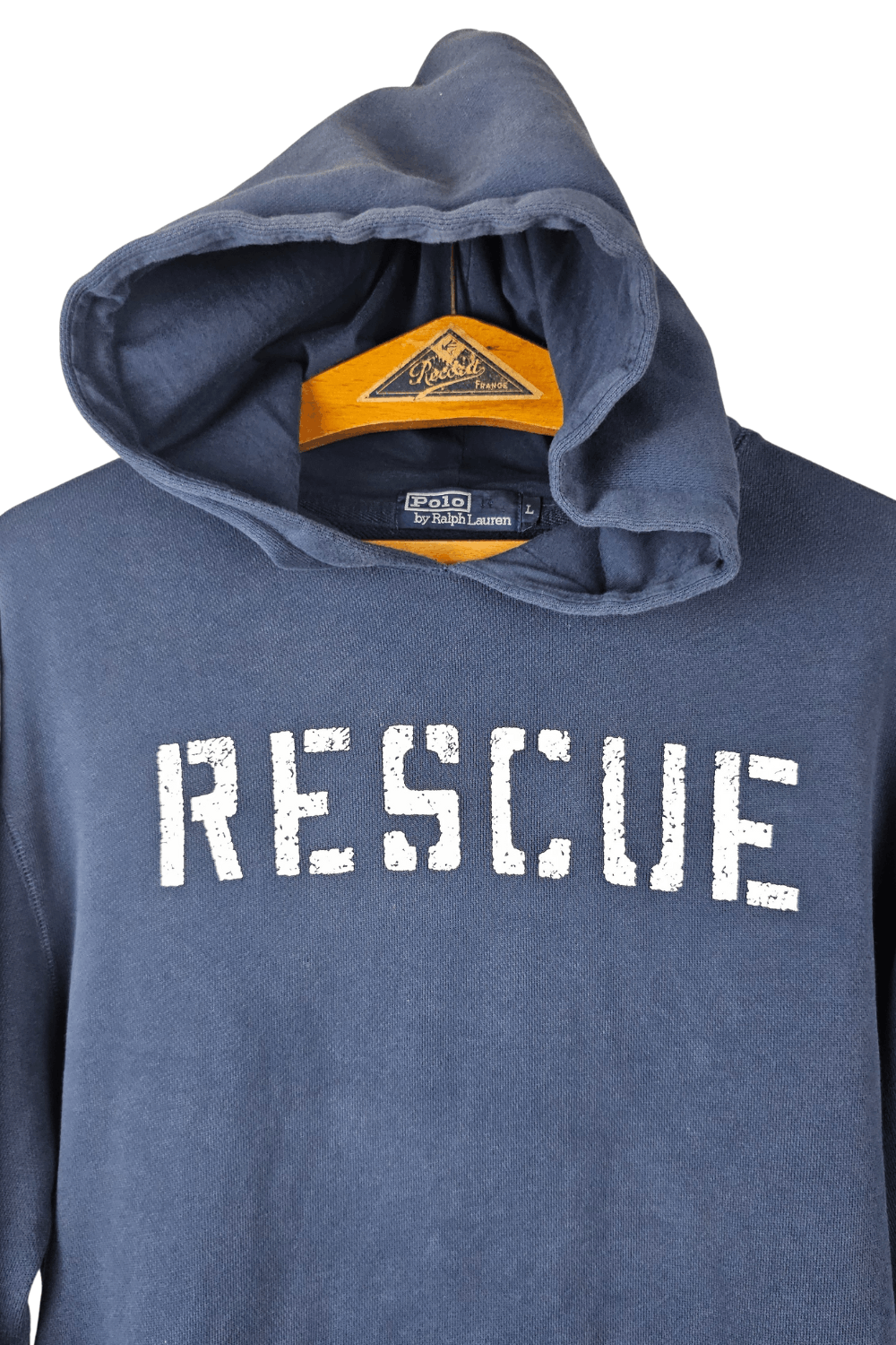Polo Ralph Lauren Polo RL “RESCUE” RL-67 Stencil Hoodie — Navy — Size L Size US L / EU 52-54 / 3 - 3 Thumbnail