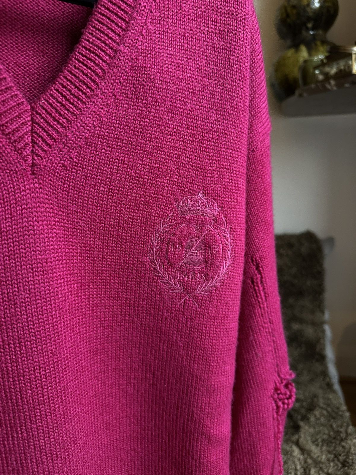Balenciaga Balenciaga distresed knitwear logo couture Size US S / EU 44-46 / 1 - 2 Thumbnail