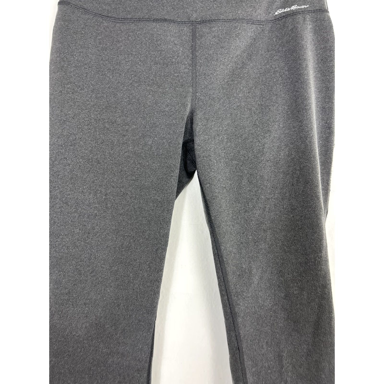 Eddie Bauer Eddie Bauer Leggings Capri Womens Large Gray Polyester Pockets 32X21 Activewear MPN 32X21 Size 36" / US 14 / IT 50 - 3 Thumbnail