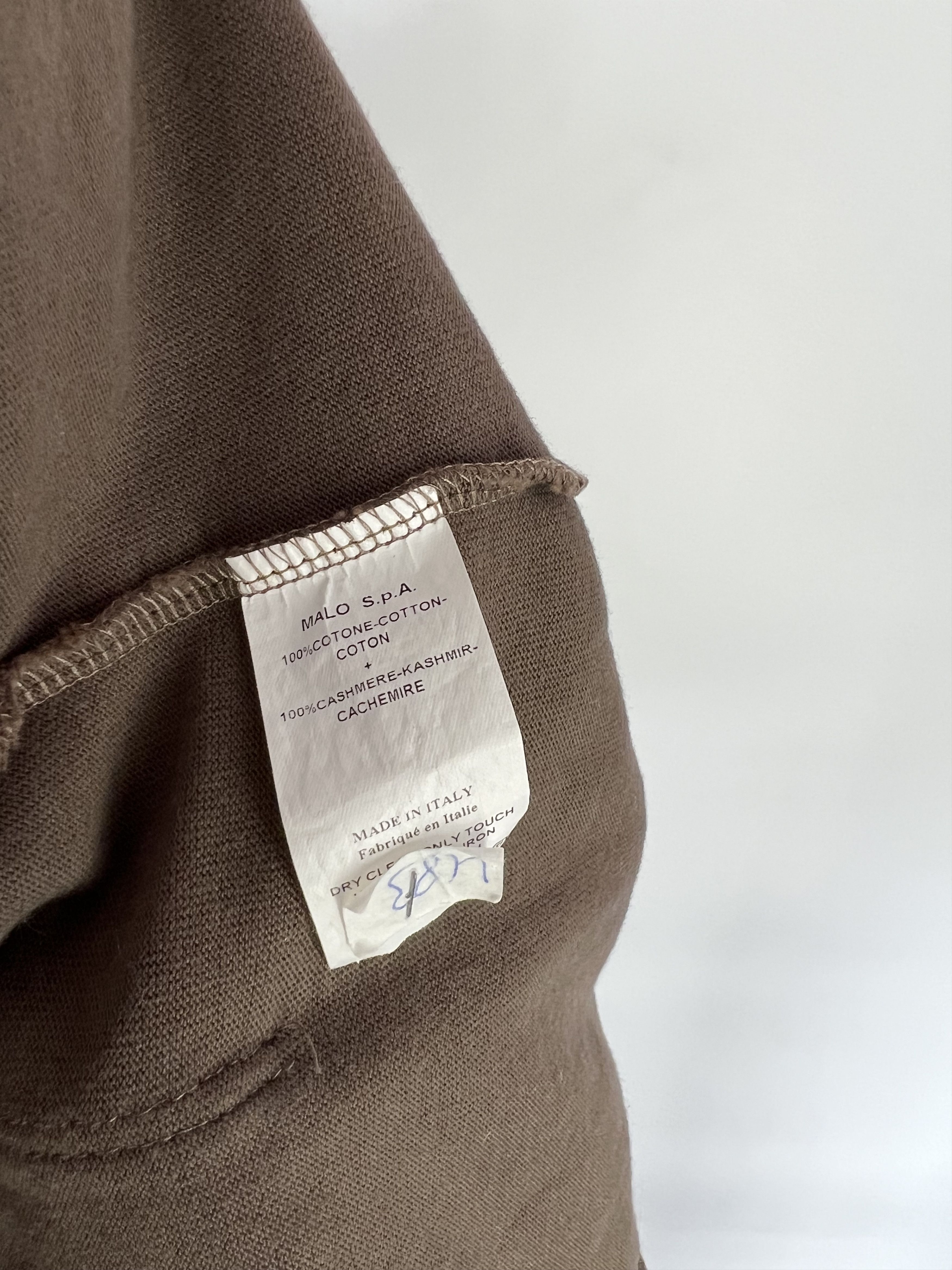 Malo Malo Women's Brown Cotton Cashmere Full Zip Hoodie Size IT42 Size M / US 6-8 / IT 42-44 - 11 Thumbnail