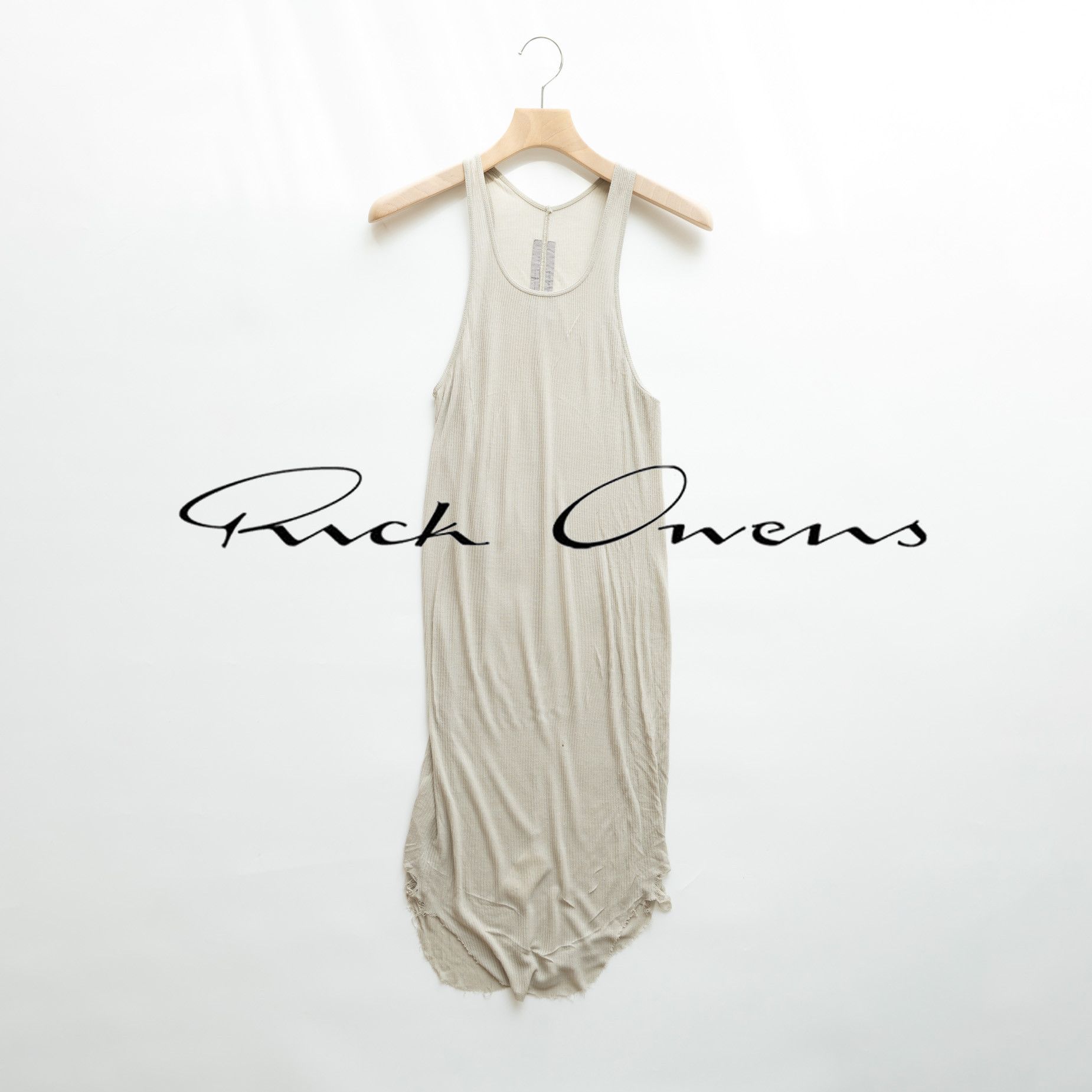 Rick Owens 16SS CYCLOPS BASIC RIB TANK Pearl size:S