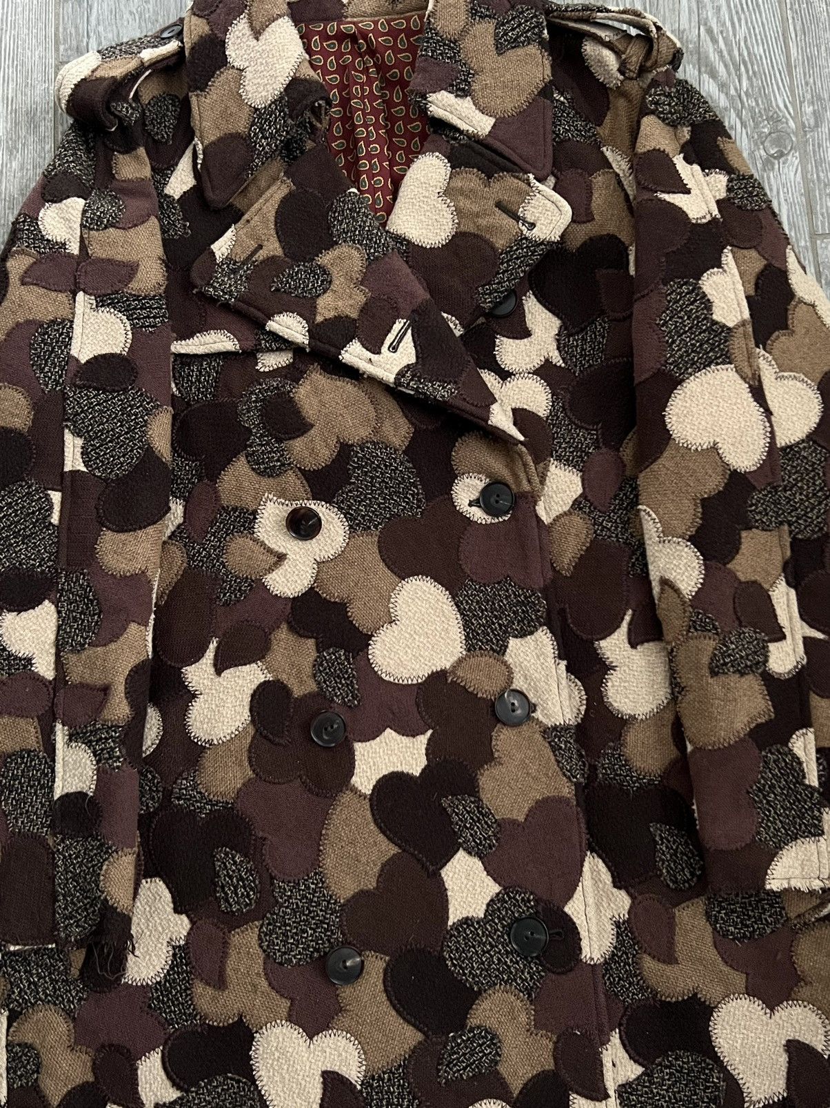 Number (N)ine AW2003 Number (N)ine Touch Me I’mSick Heart Patchwork Jacket Size US XL / EU 56 / 4 - 4 Thumbnail